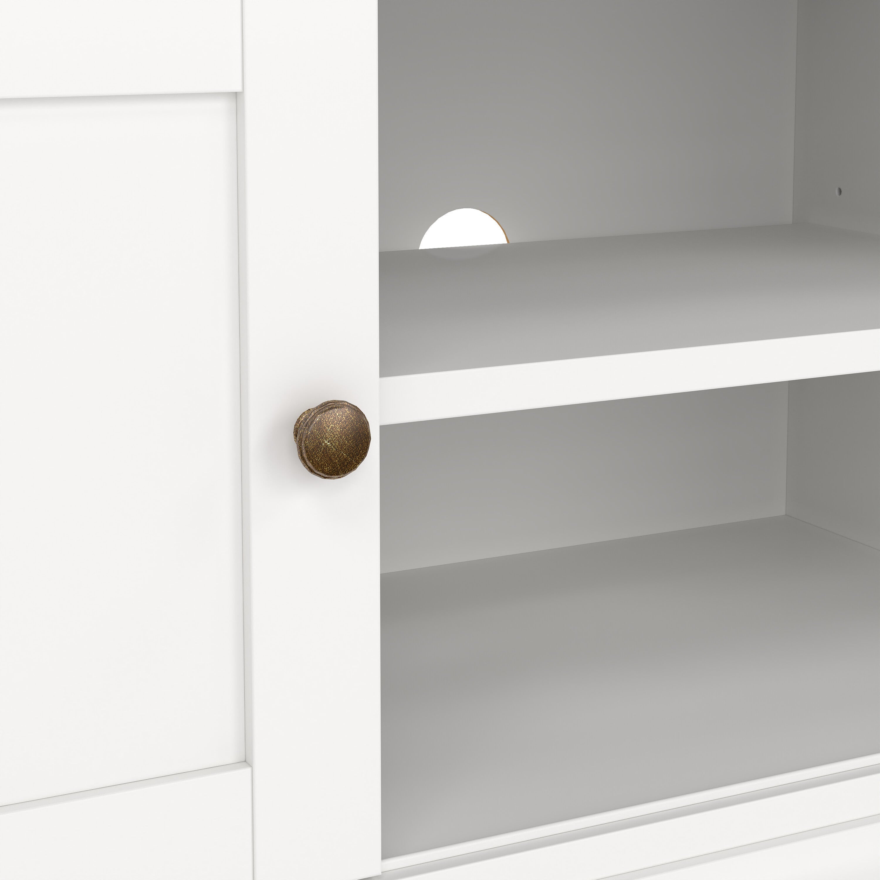 Paris TV-unit 2 frame Doors in White – FTG, view 8