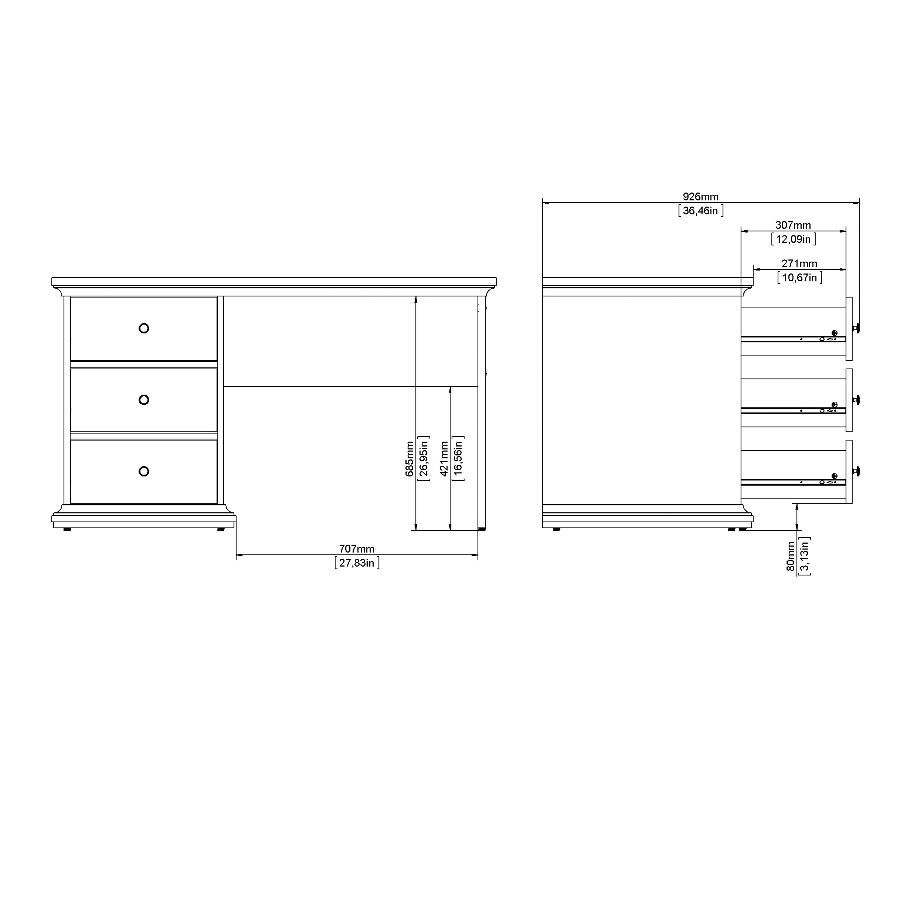 Paris Tall Bookcase in Matt Grey – FTG, view 9