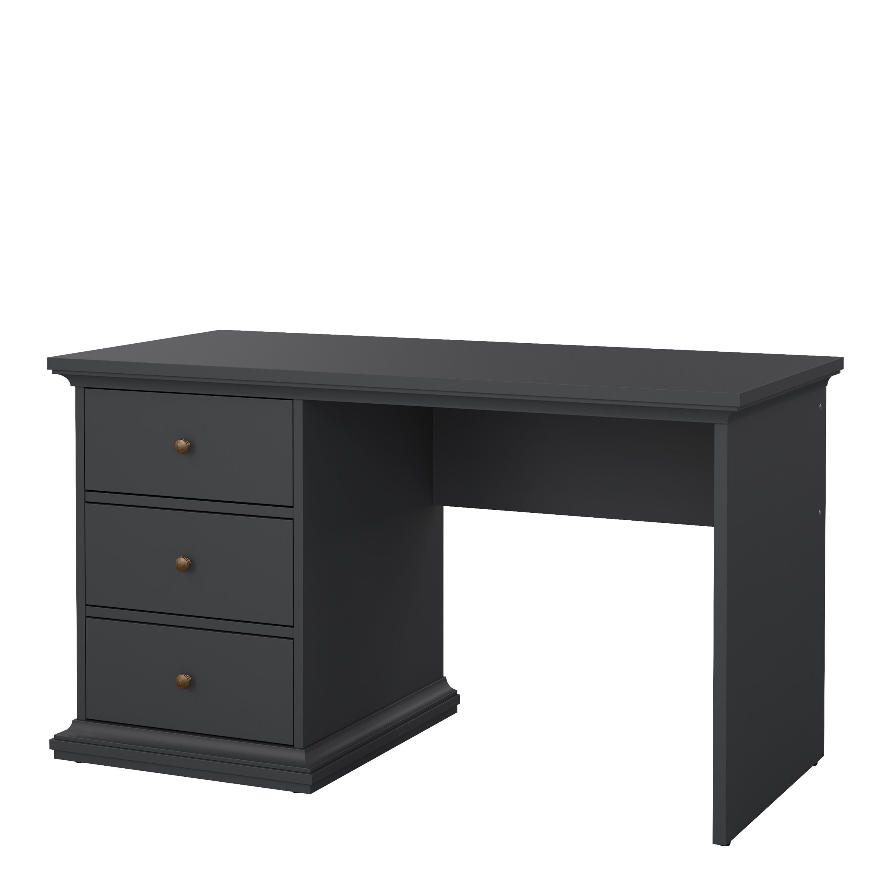 Paris Desk in Matt Grey – FTG, view 3