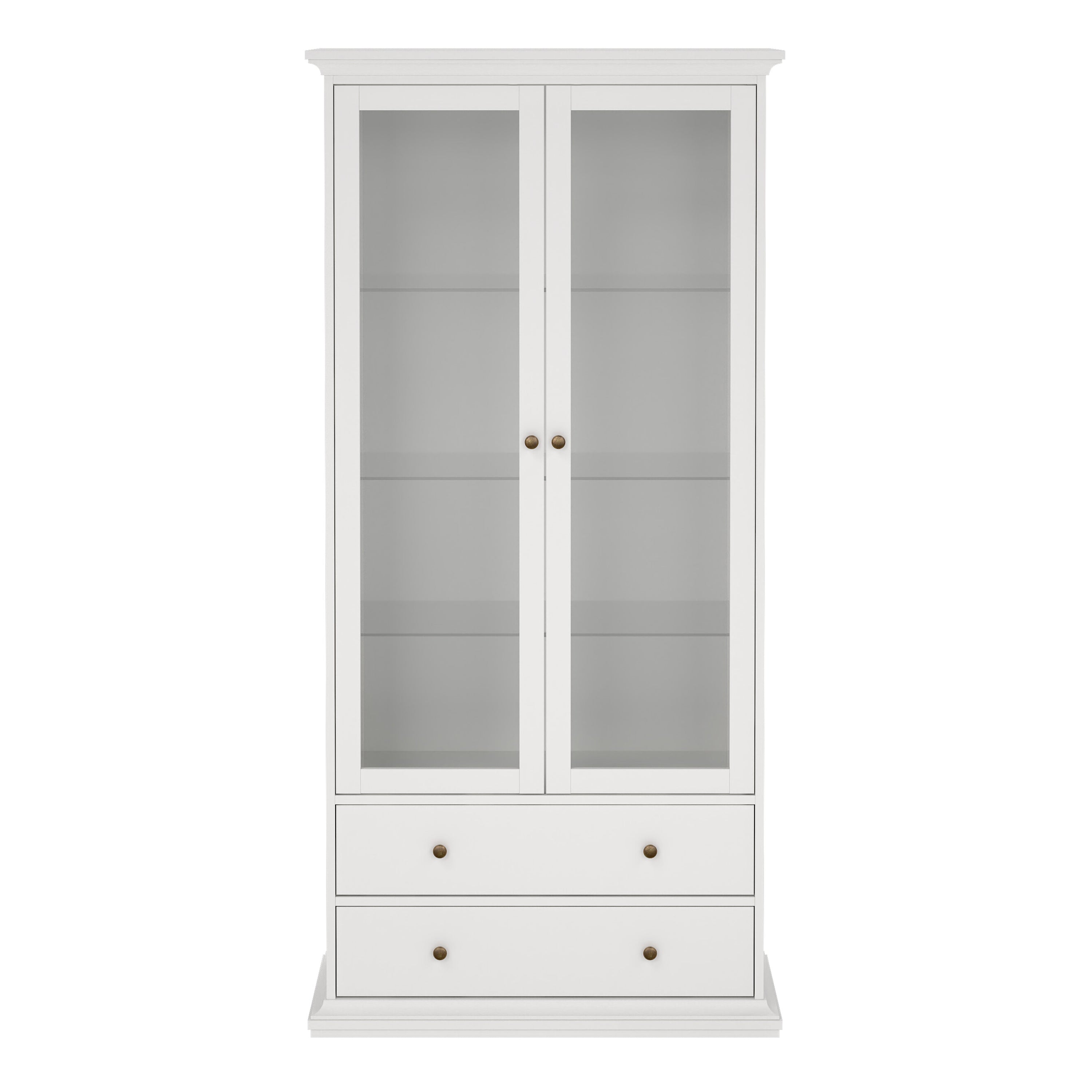 Paris China cabinet in White – FTG, view 2