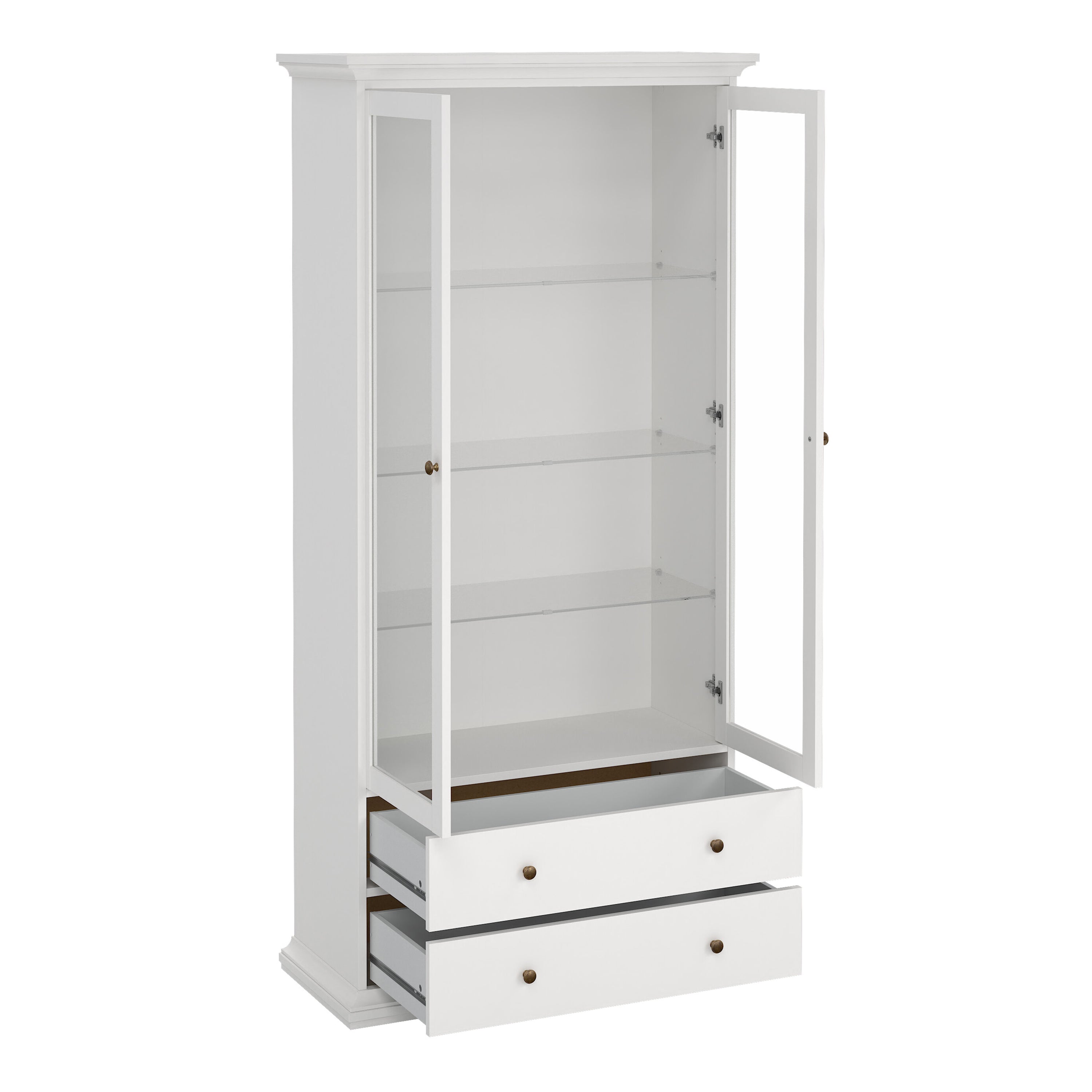 Paris China cabinet in White – FTG, view 5