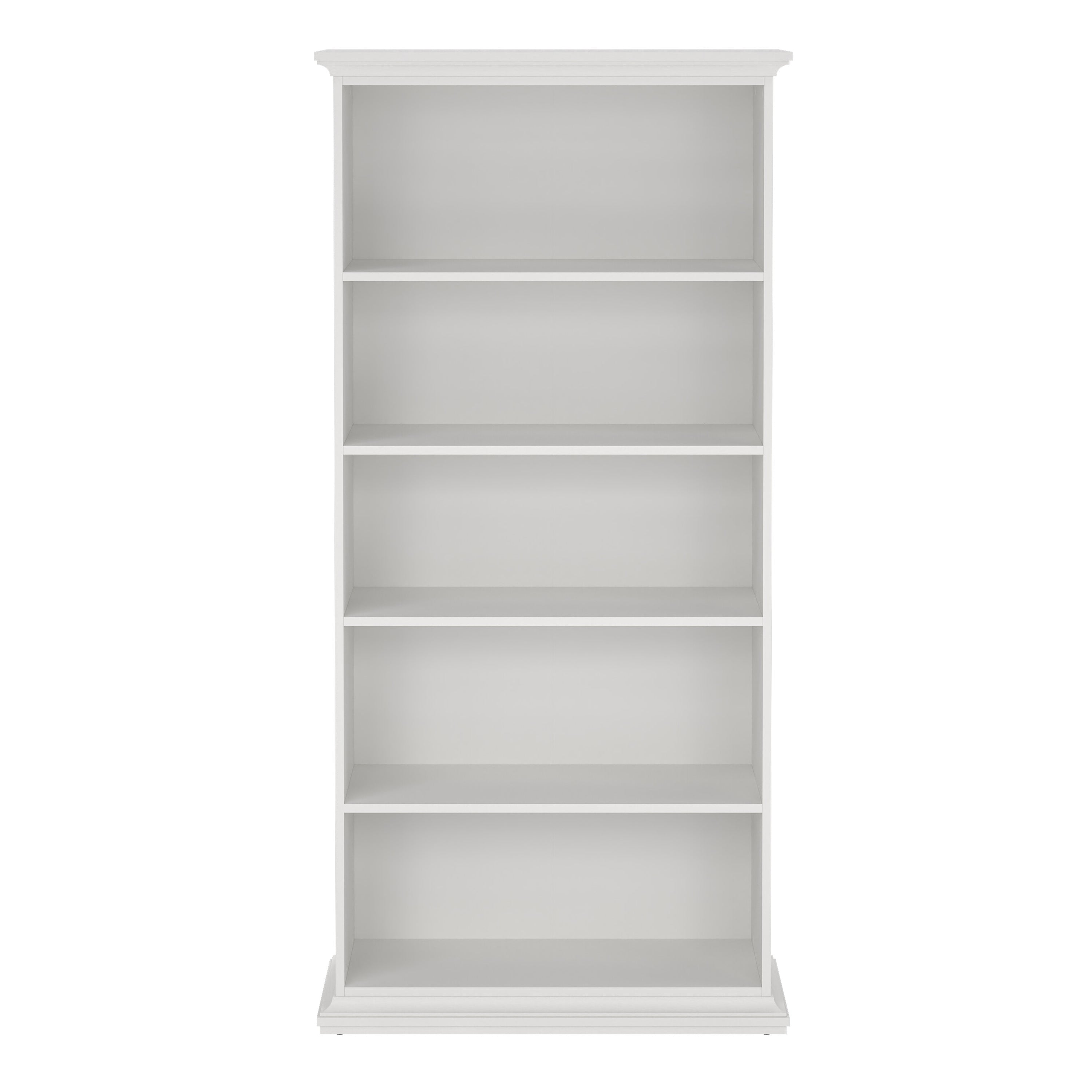 Paris Tall Bookcase in White – FTG, view 2