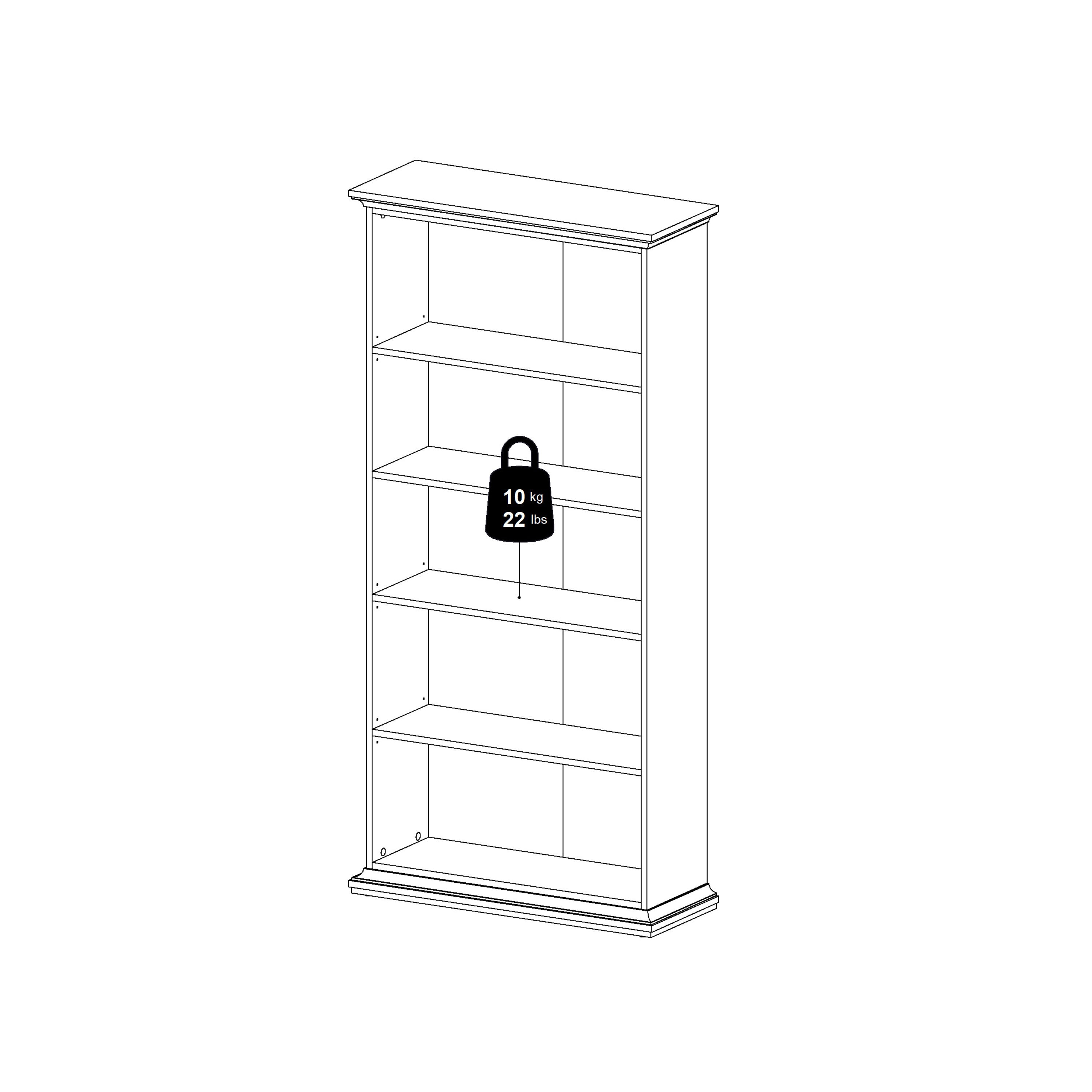 Paris Desk in White – FTG, view 11