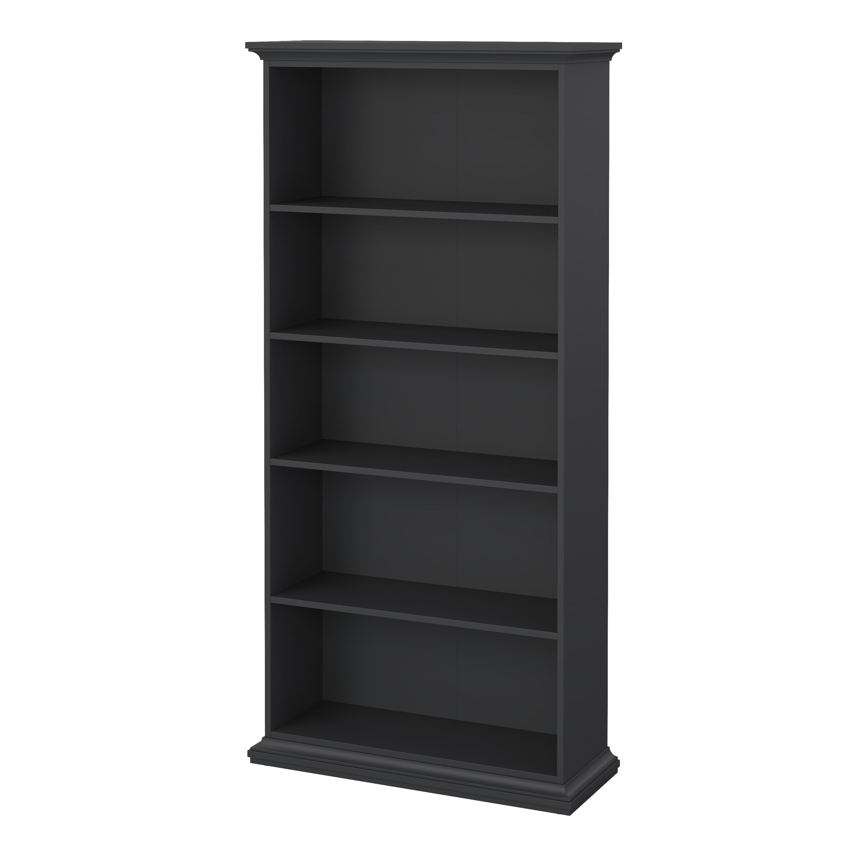 Paris Tall Bookcase in Matt Grey – FTG, view 3