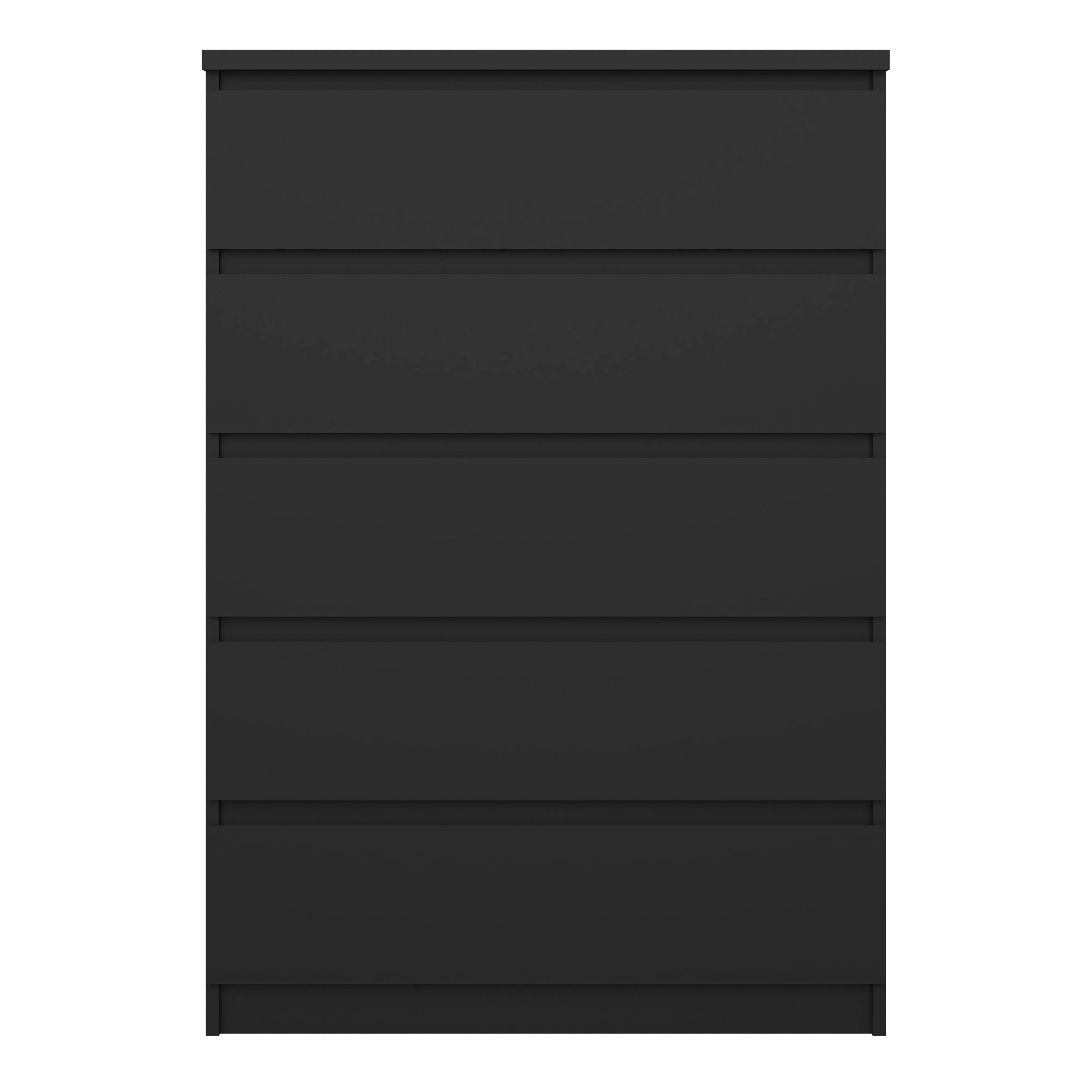 Naia Chest of 5 Drawers in Black Matt – FTG, view 11