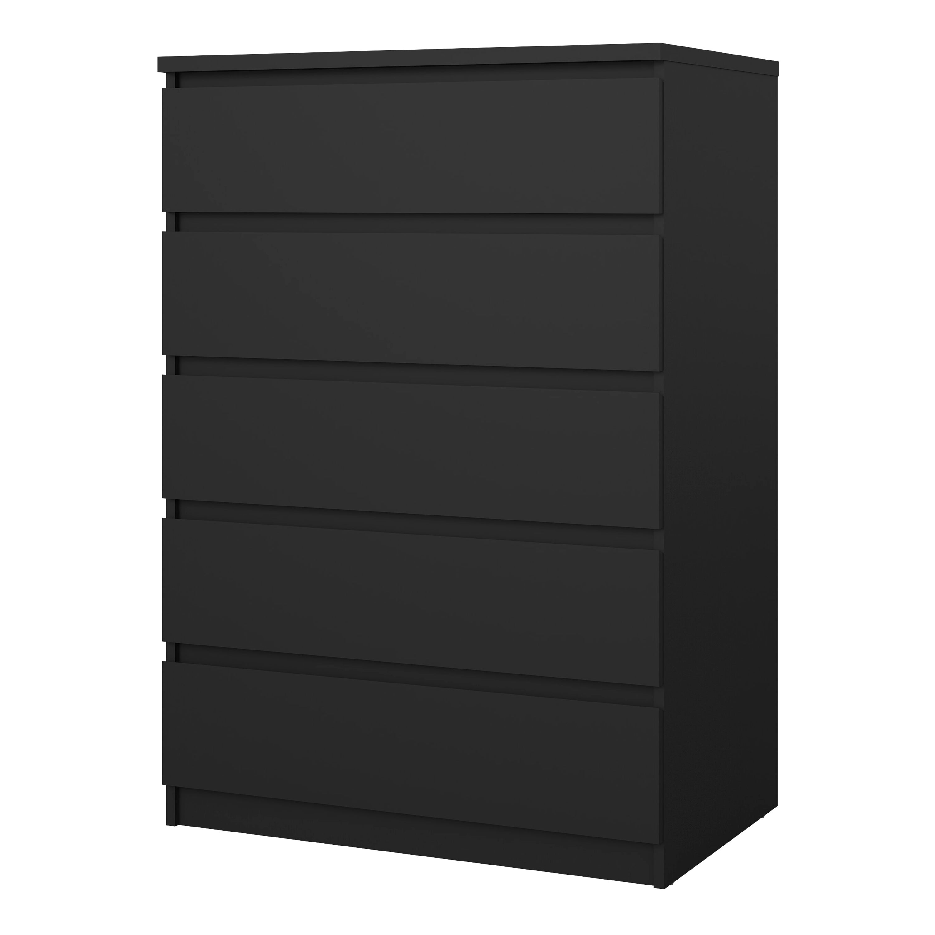 Naia Chest of 5 Drawers in Black Matt – FTG, view 12