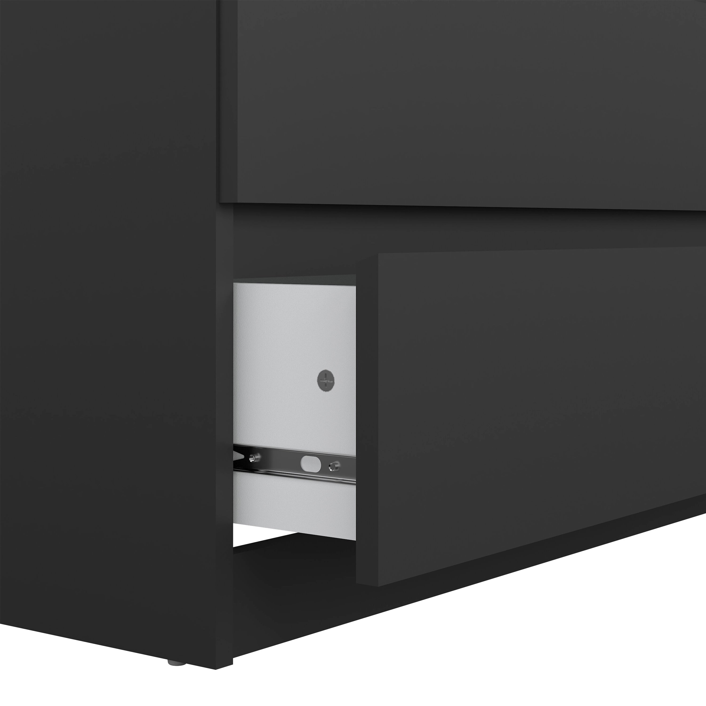 Naia Chest of 5 Drawers in Black Matt – FTG, view 6