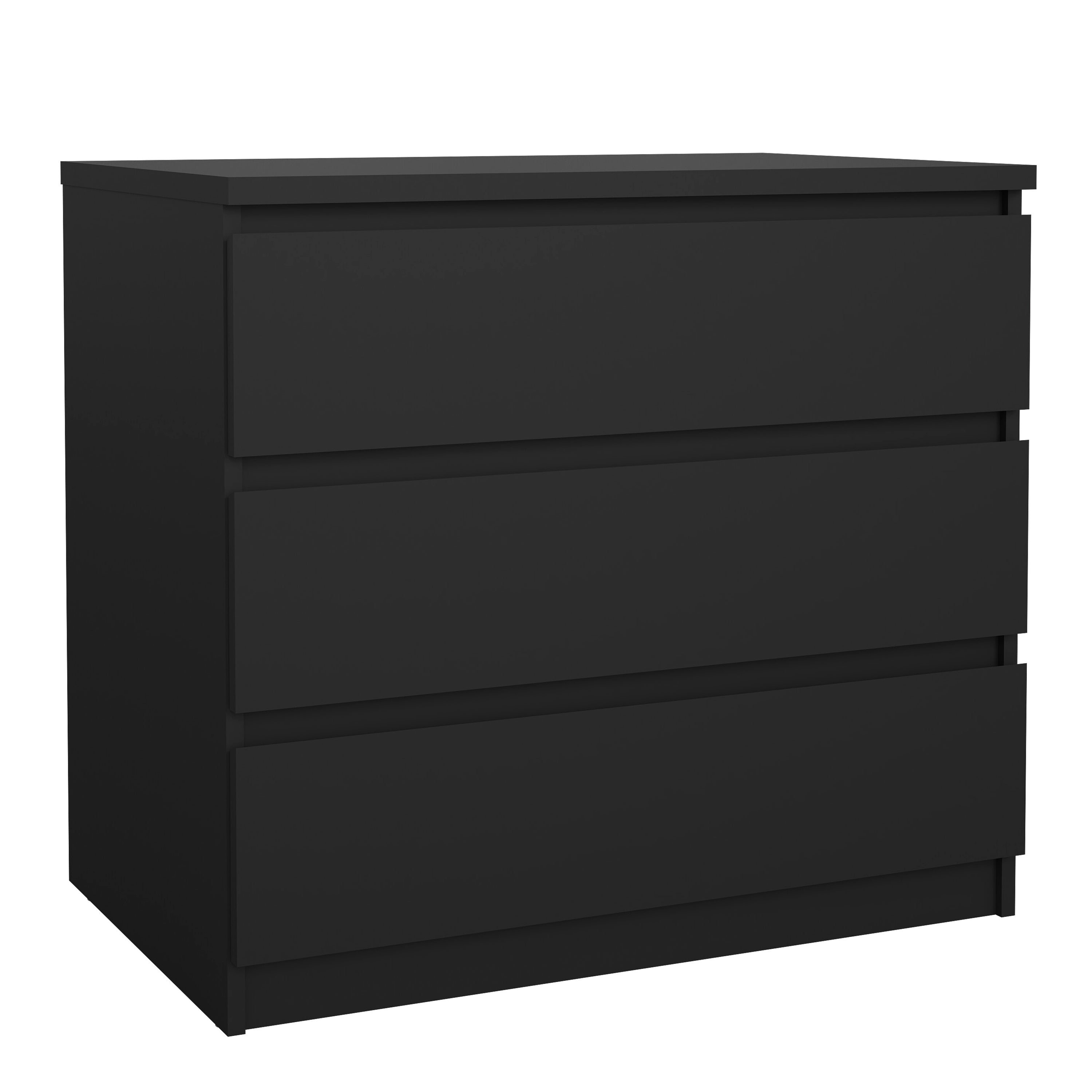 Naia Chest of 3 Drawers in Black Matt – FTG