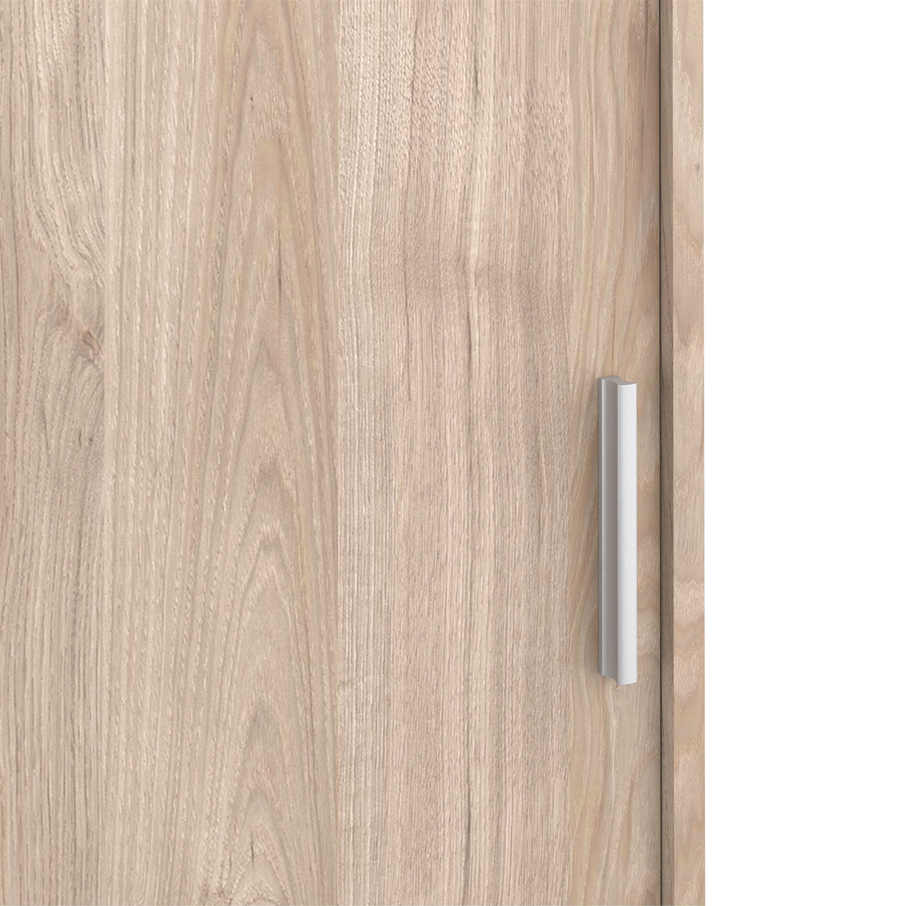 Naia Wardrobe with 1 Sliding Door 1 Door 3 Drawers in Jackson Hickory Oak – FTG, view 6