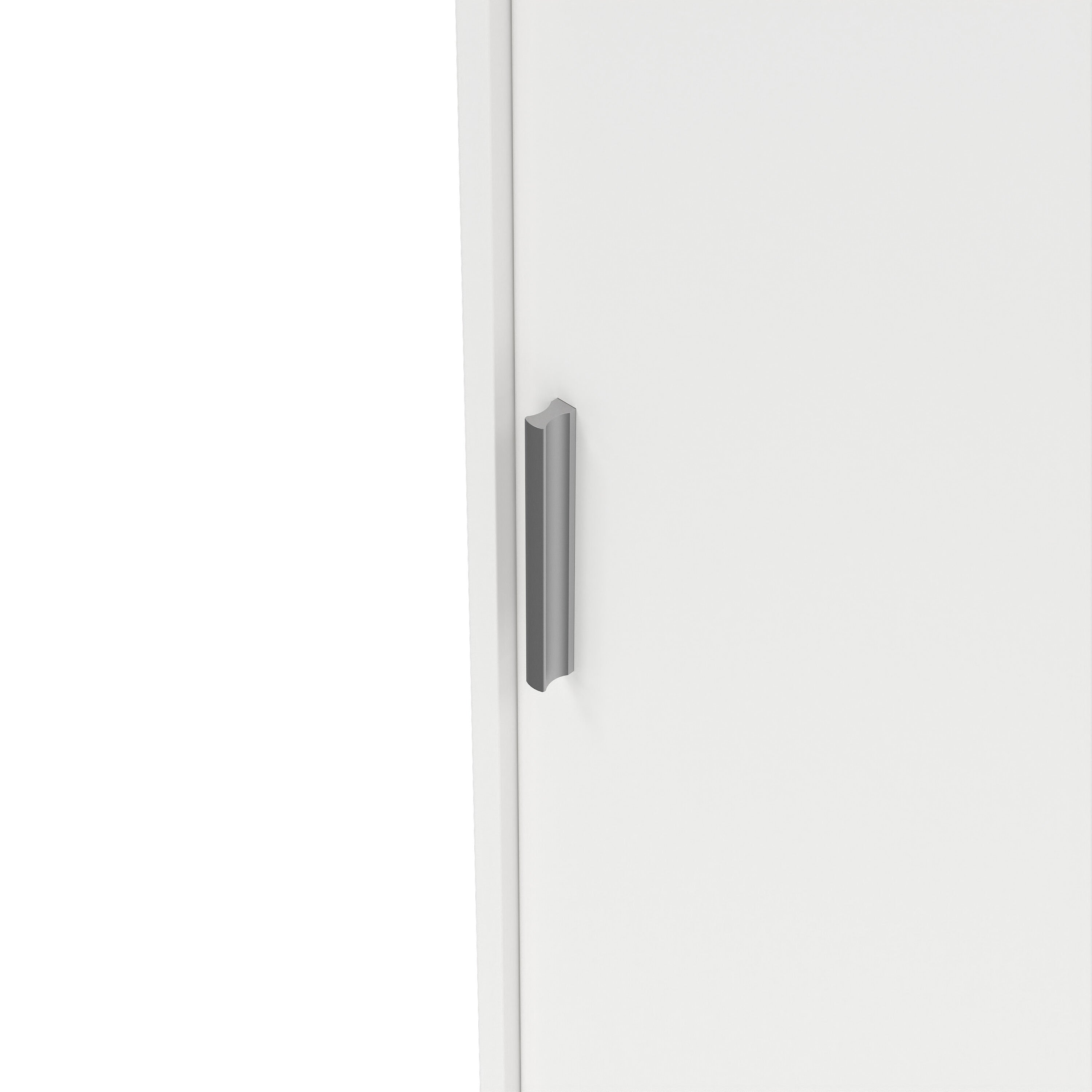 Naia Wardrobe with 2 Sliding Doors + 1 Door + 3 Drawers in White – FTG, view 7