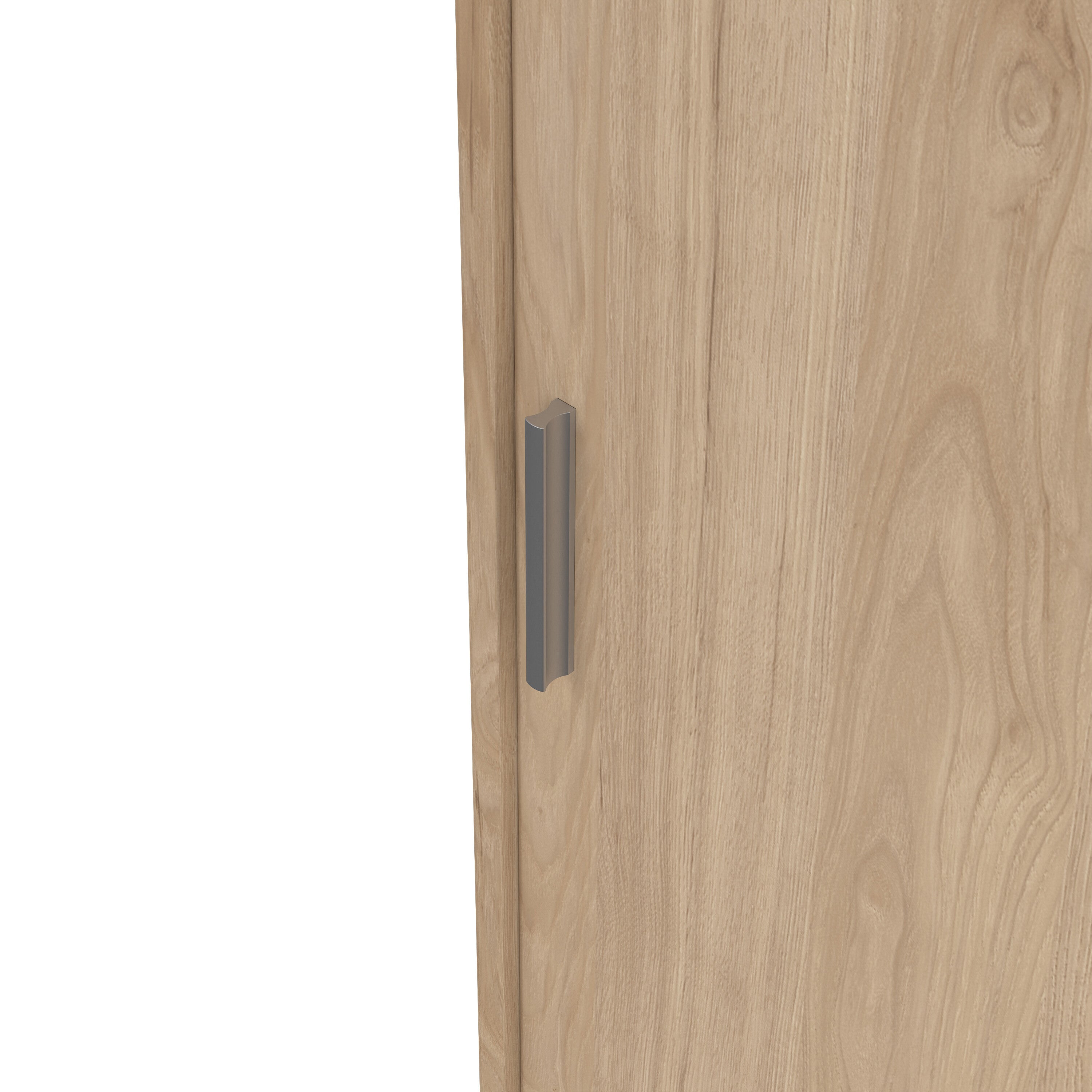 Naia Wardrobe with 2 Sliding Doors 1 Door 3 Drawers in Jackson Hickory Oak – FTG, view 8