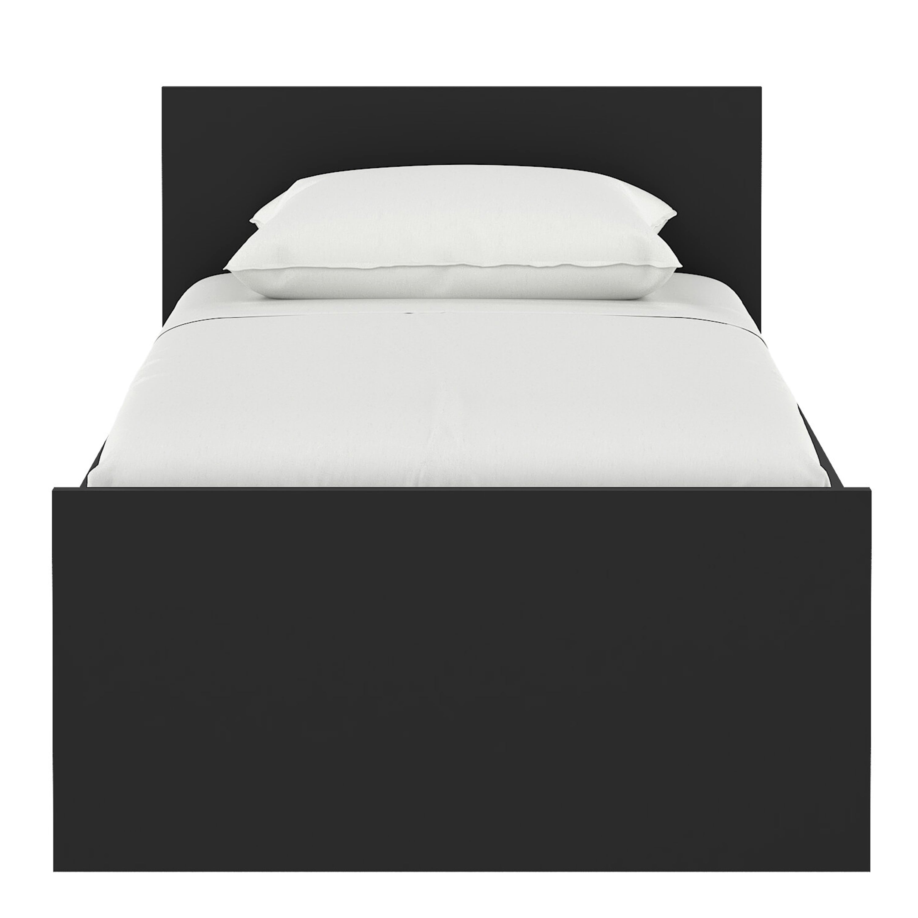 Naia Single Bed 3ft (90 x 190) in Black Matt – FTG, view 2