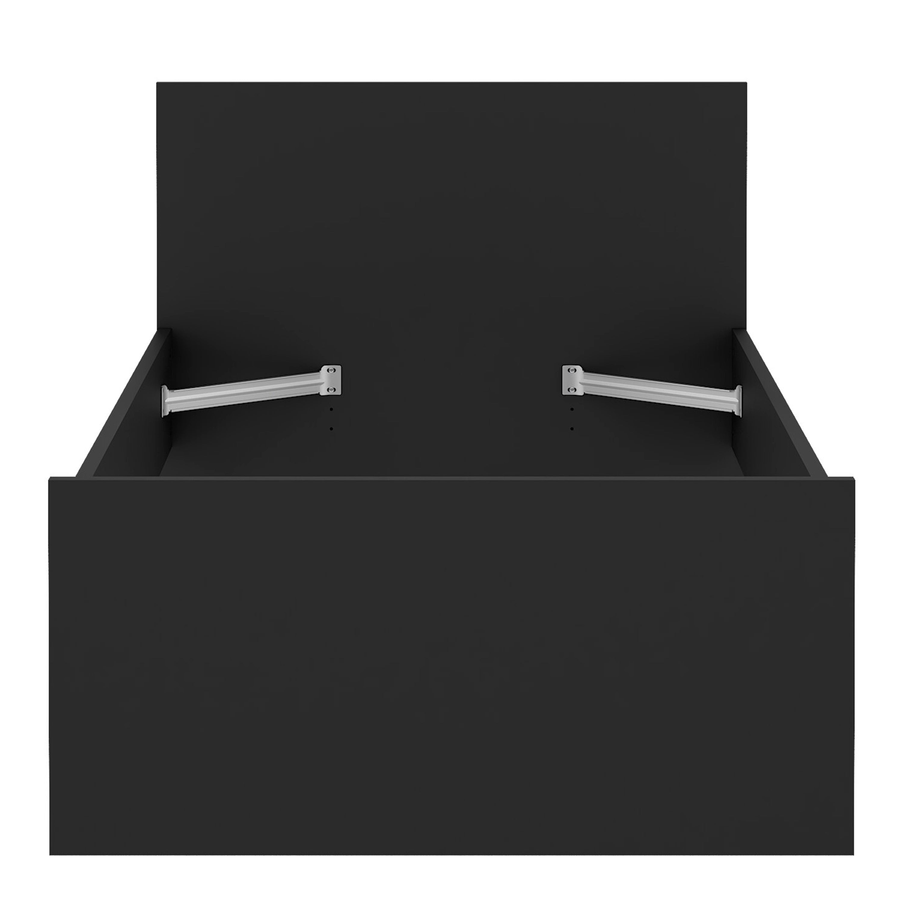 Naia Single Bed 3ft (90 x 190) in Black Matt – FTG, view 4