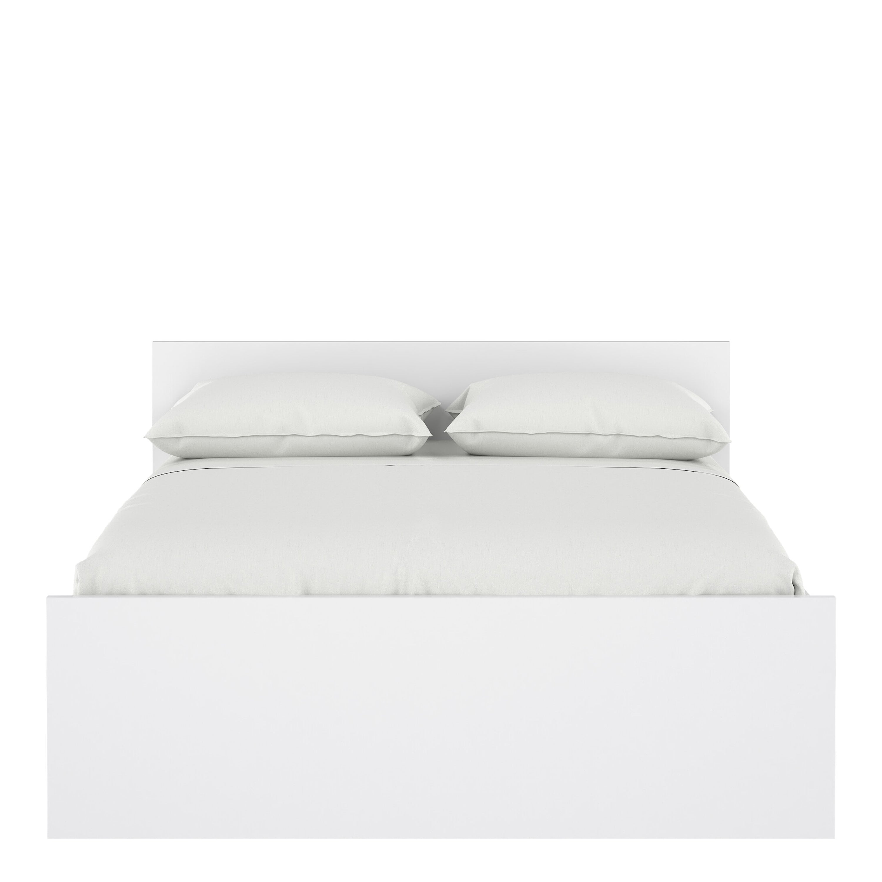 Naia Double Bed 4ft6 (140 x 190) in White High Gloss – FTG, view 2