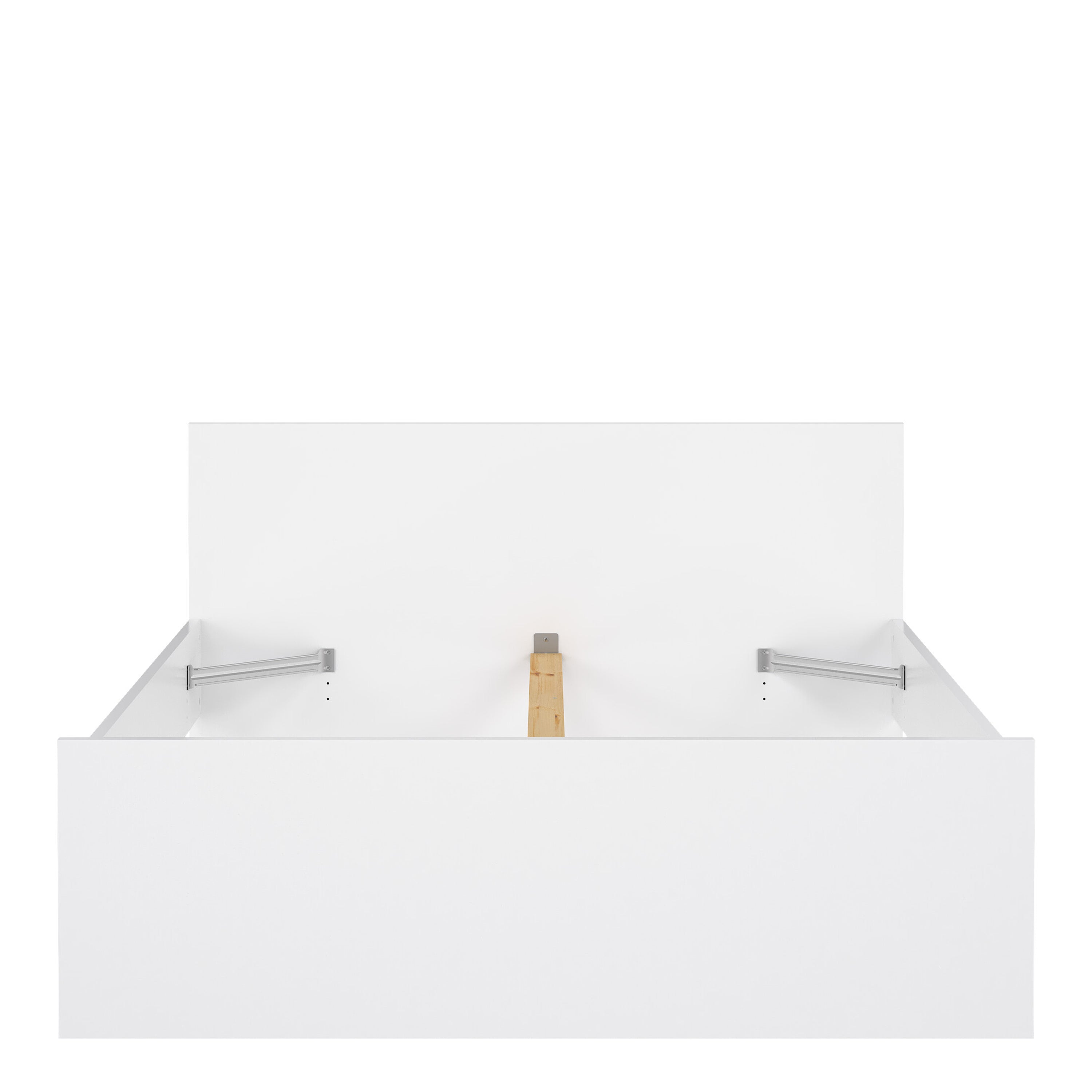 Naia Double Bed 4ft6 (140 x 190) in White High Gloss – FTG, view 4