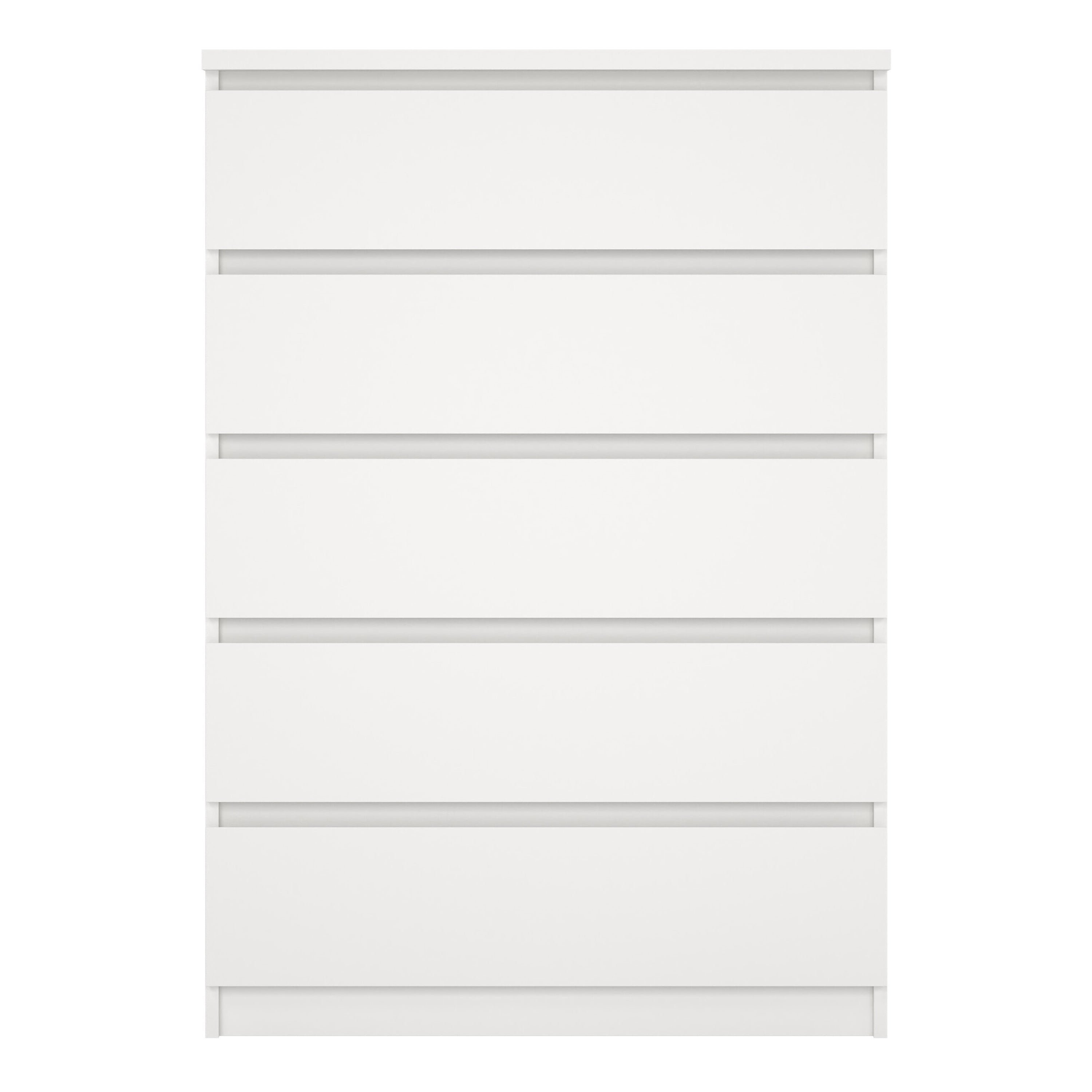 Naia Chest of 5 Drawers in White – FTG, view 5