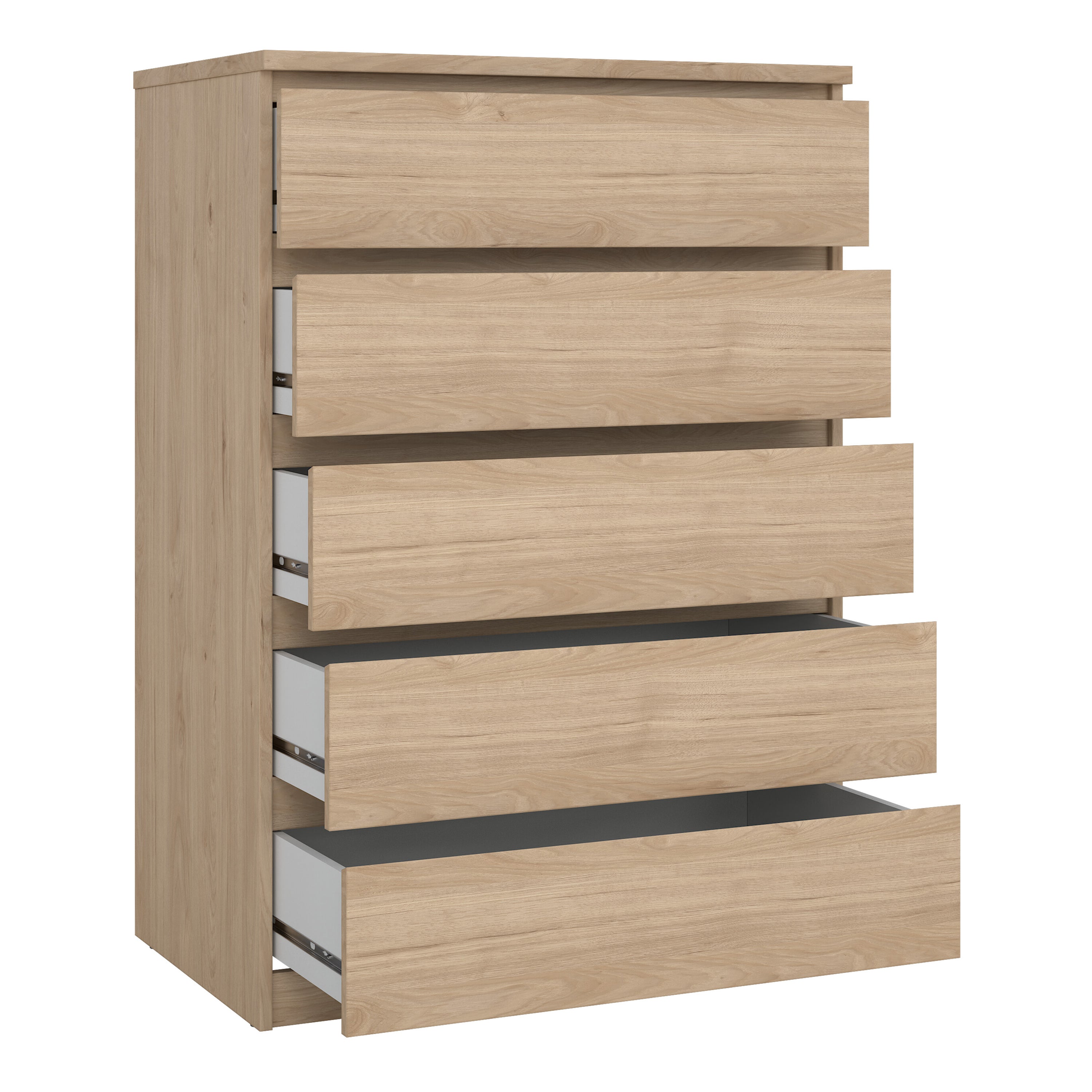 Naia Chest of 5 Drawers in Jackson Hickory Oak – FTG, view 4