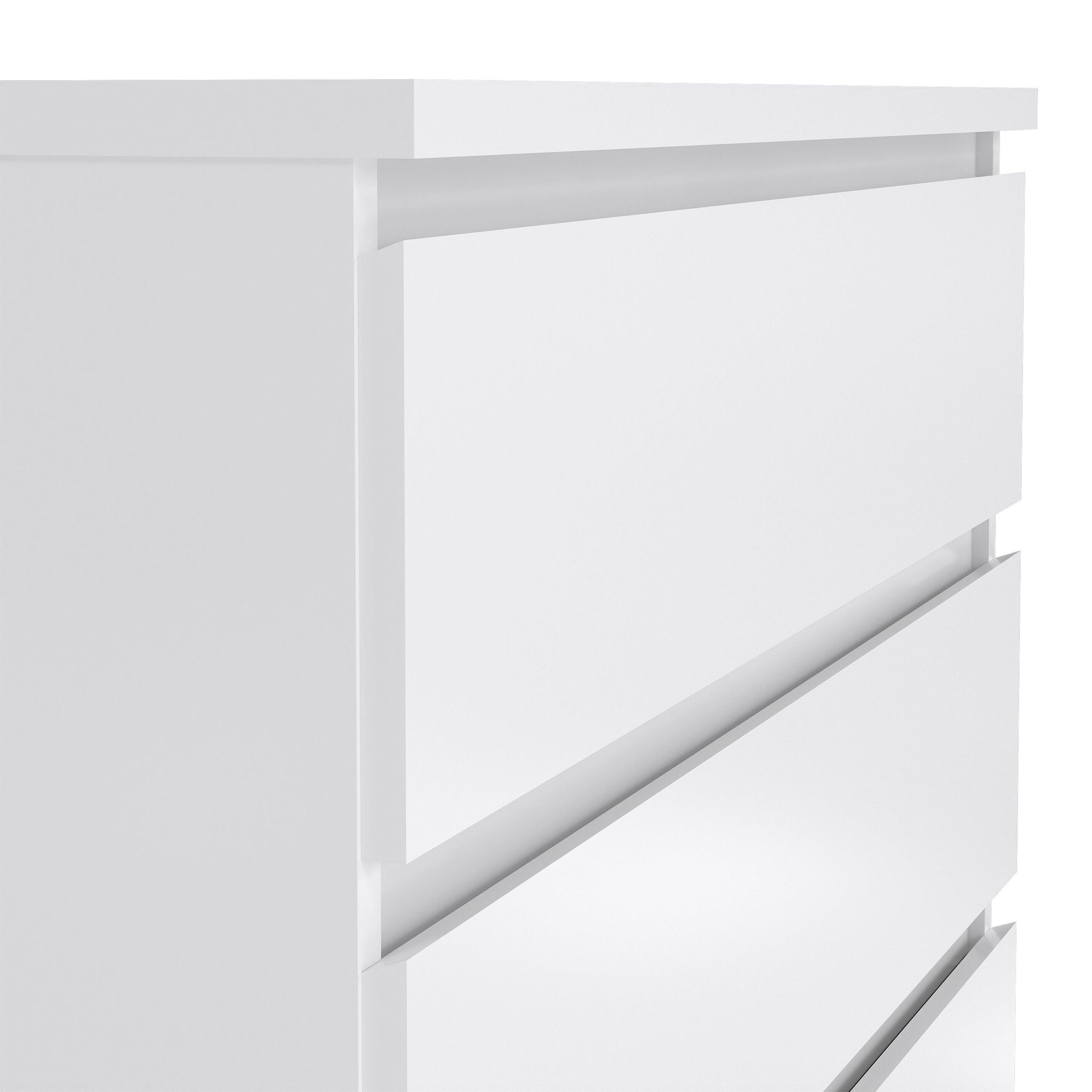 Naia Chest of 5 Drawers in White High Gloss – FTG, view 6