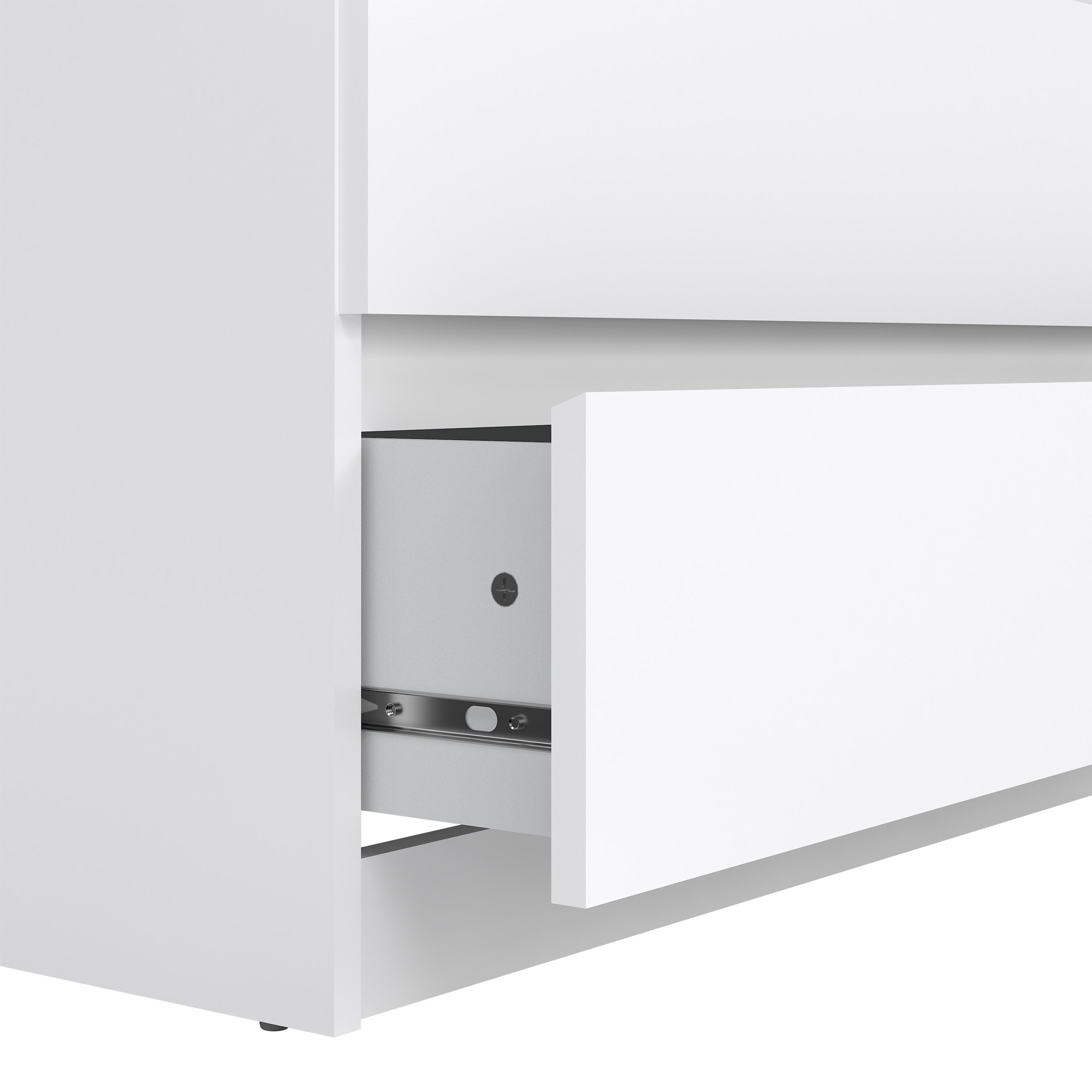 Naia Chest of 5 Drawers in White High Gloss – FTG, view 7