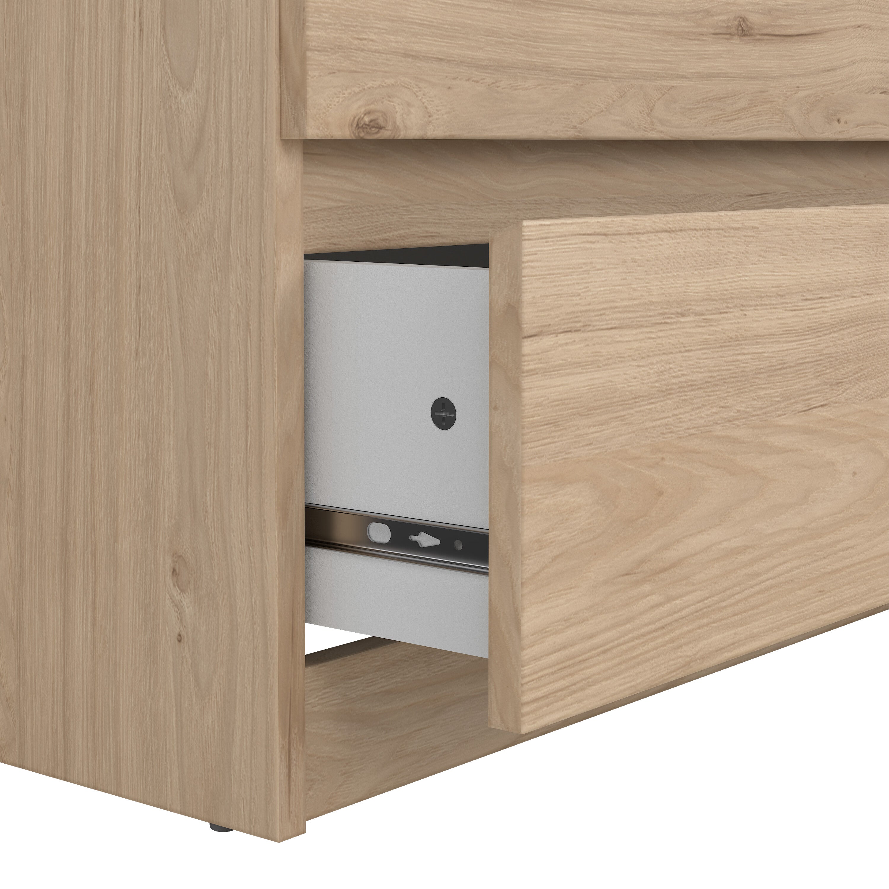 Naia Wide Chest of 6 Drawers (3+3) in Jackson Hickory Oak – FTG, view 8
