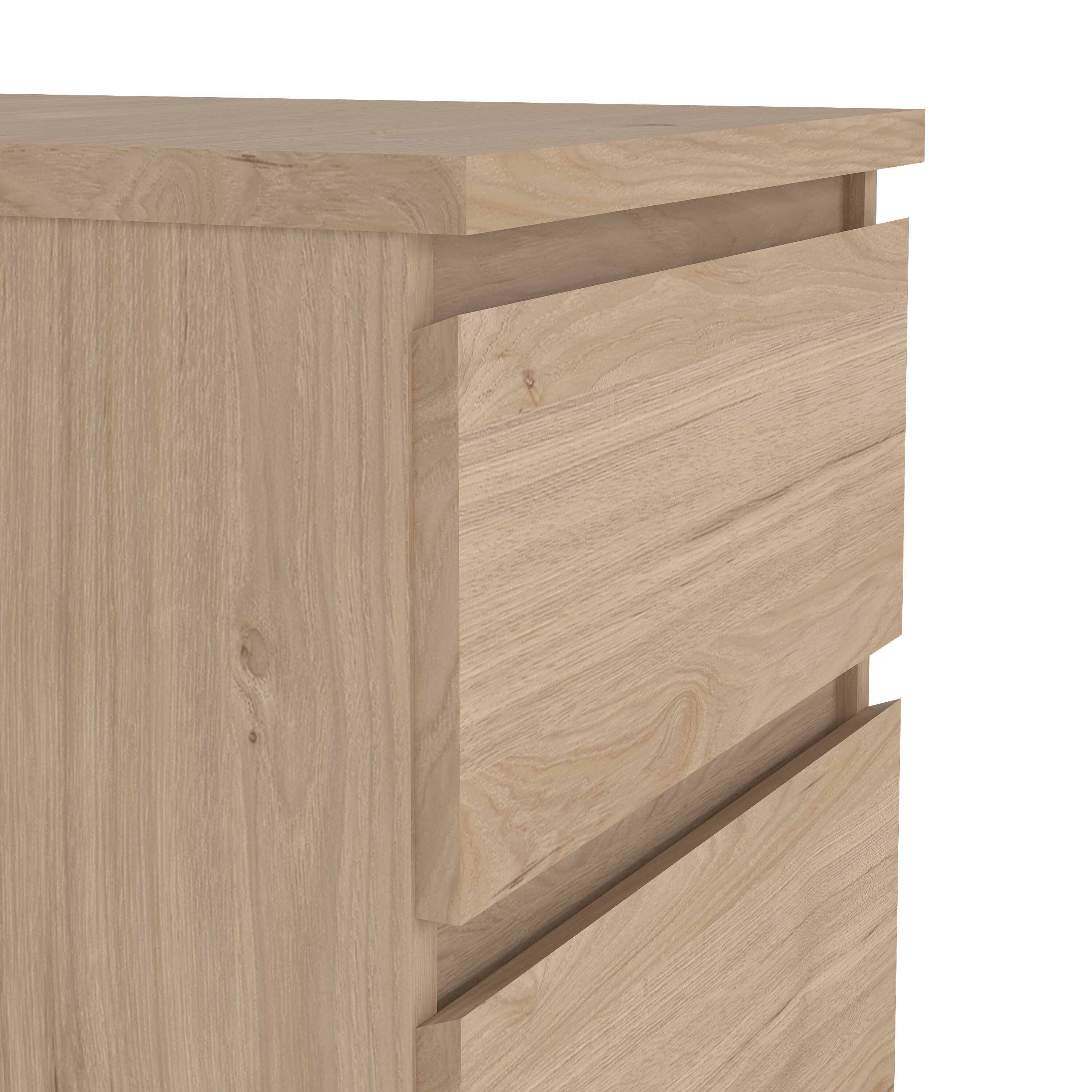 Naia Narrow Chest of 5 Drawers in Jackson Hickory Oak – FTG, view 3