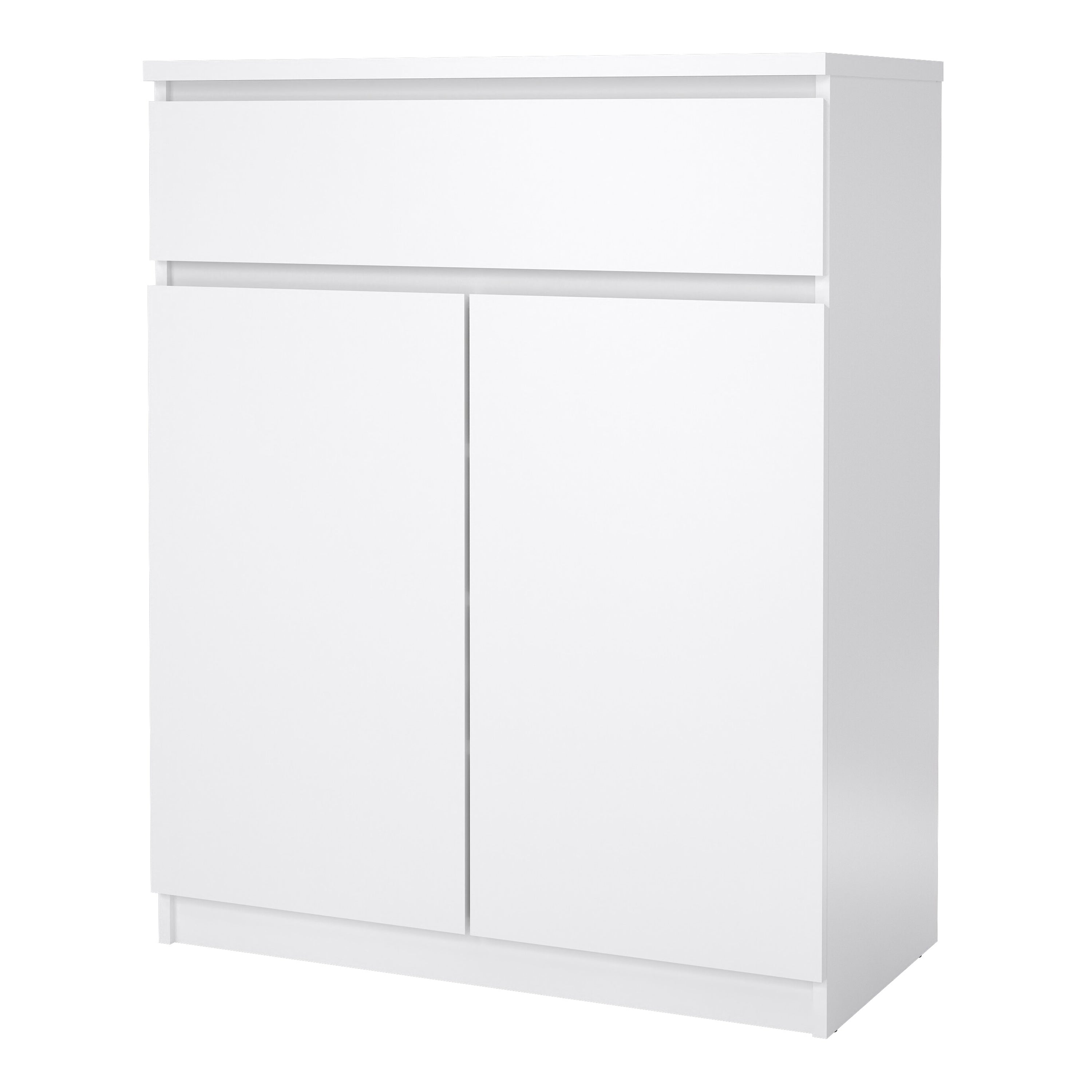 Naia Sideboard 1 Drawer 2 Doors in White High Gloss – FTG, view 3