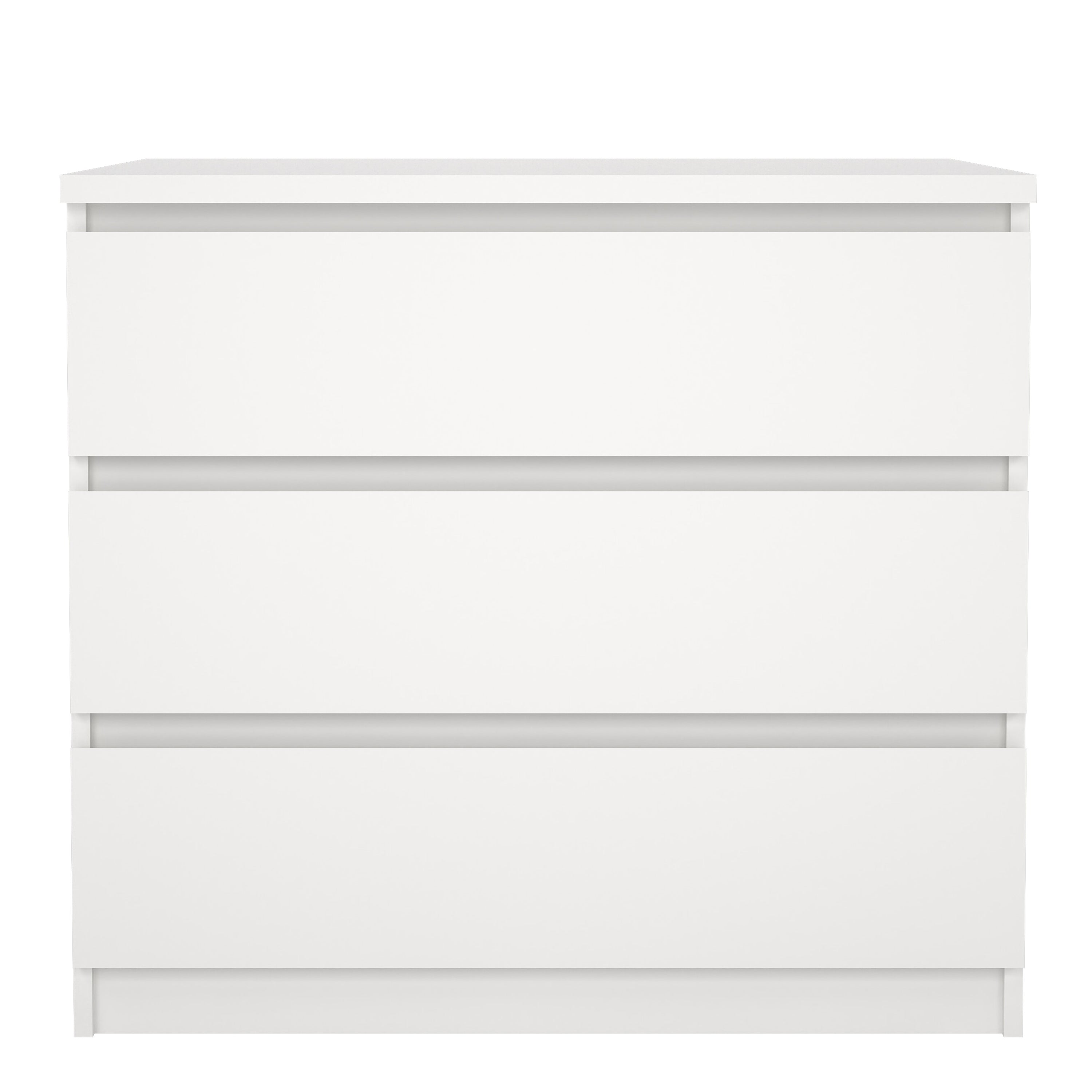 Naia Chest of 3 Drawers in White – FTG, view 2