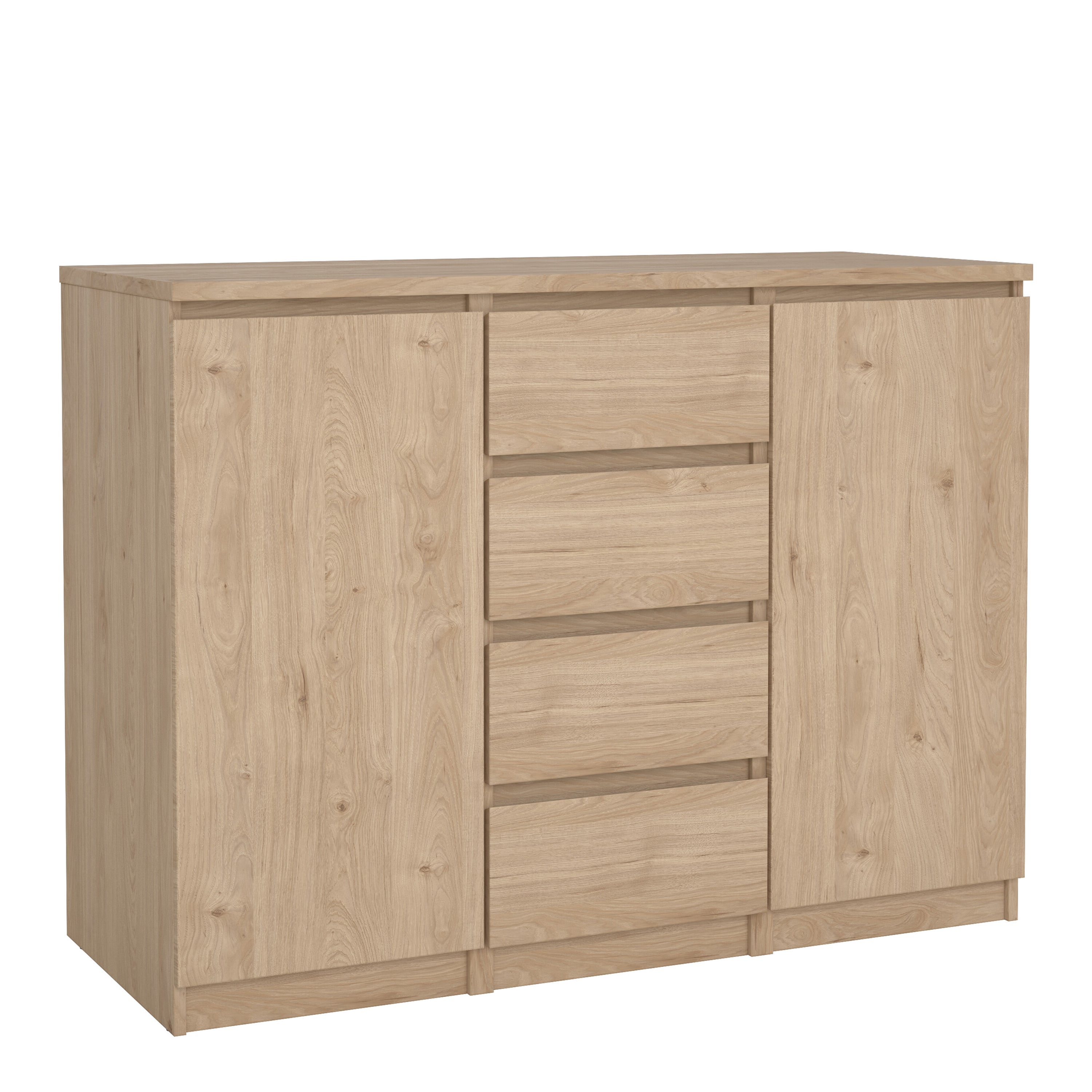 Naia Sideboard 4 Drawers 2 Doors in Jackson Hickory Oak – FTG