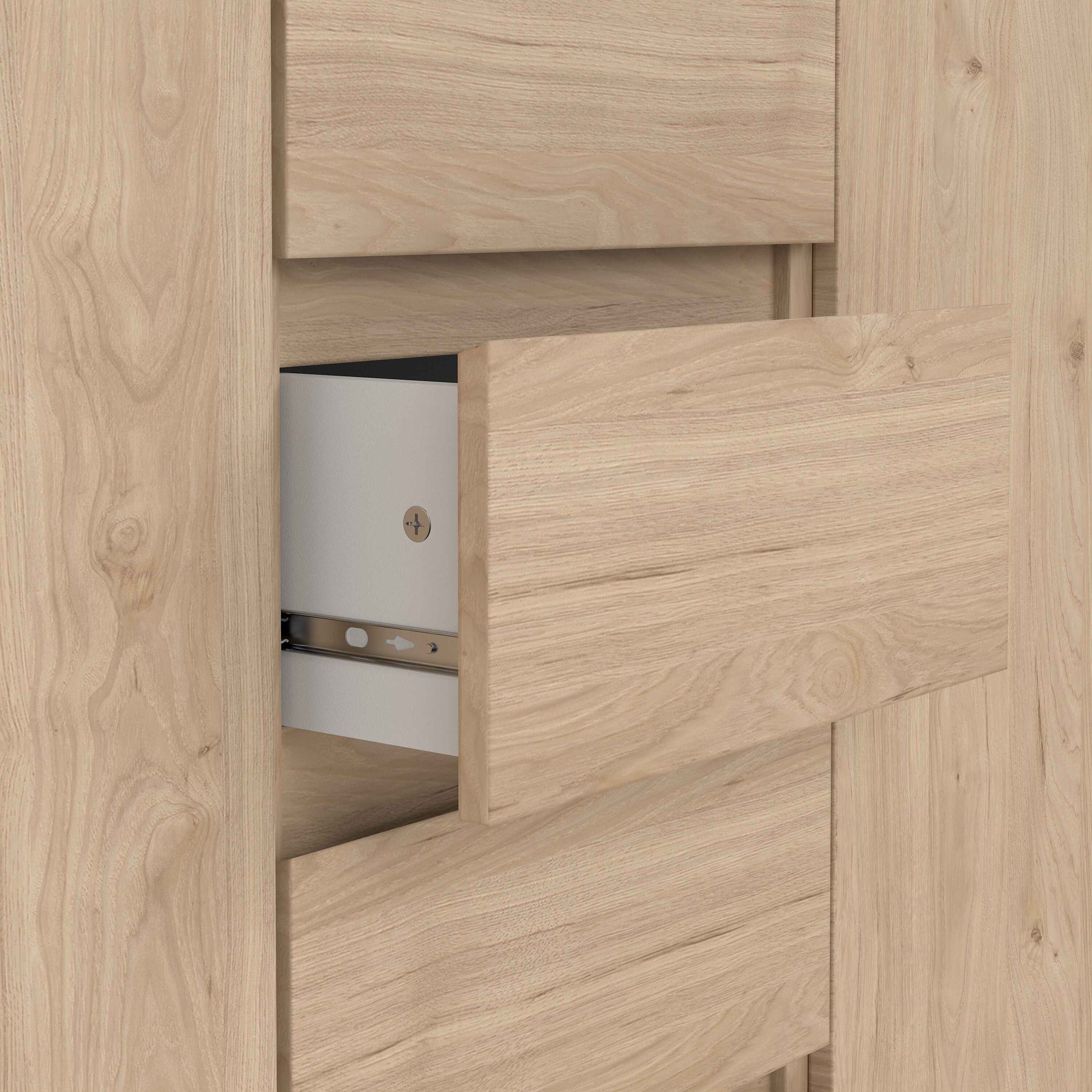 Naia Sideboard 4 Drawers 2 Doors in Jackson Hickory Oak – FTG, view 6