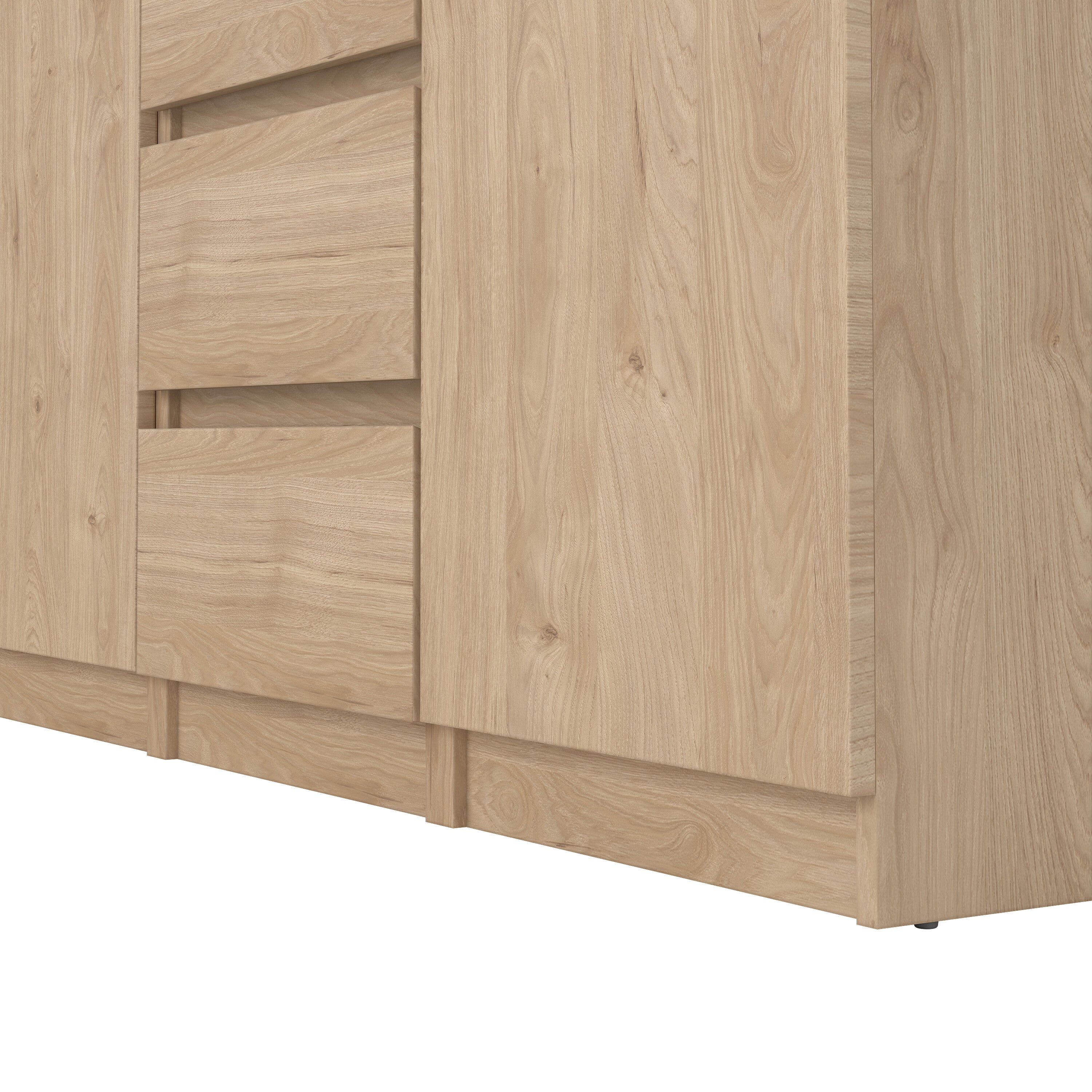 Naia Sideboard 4 Drawers 2 Doors in Jackson Hickory Oak – FTG, view 7