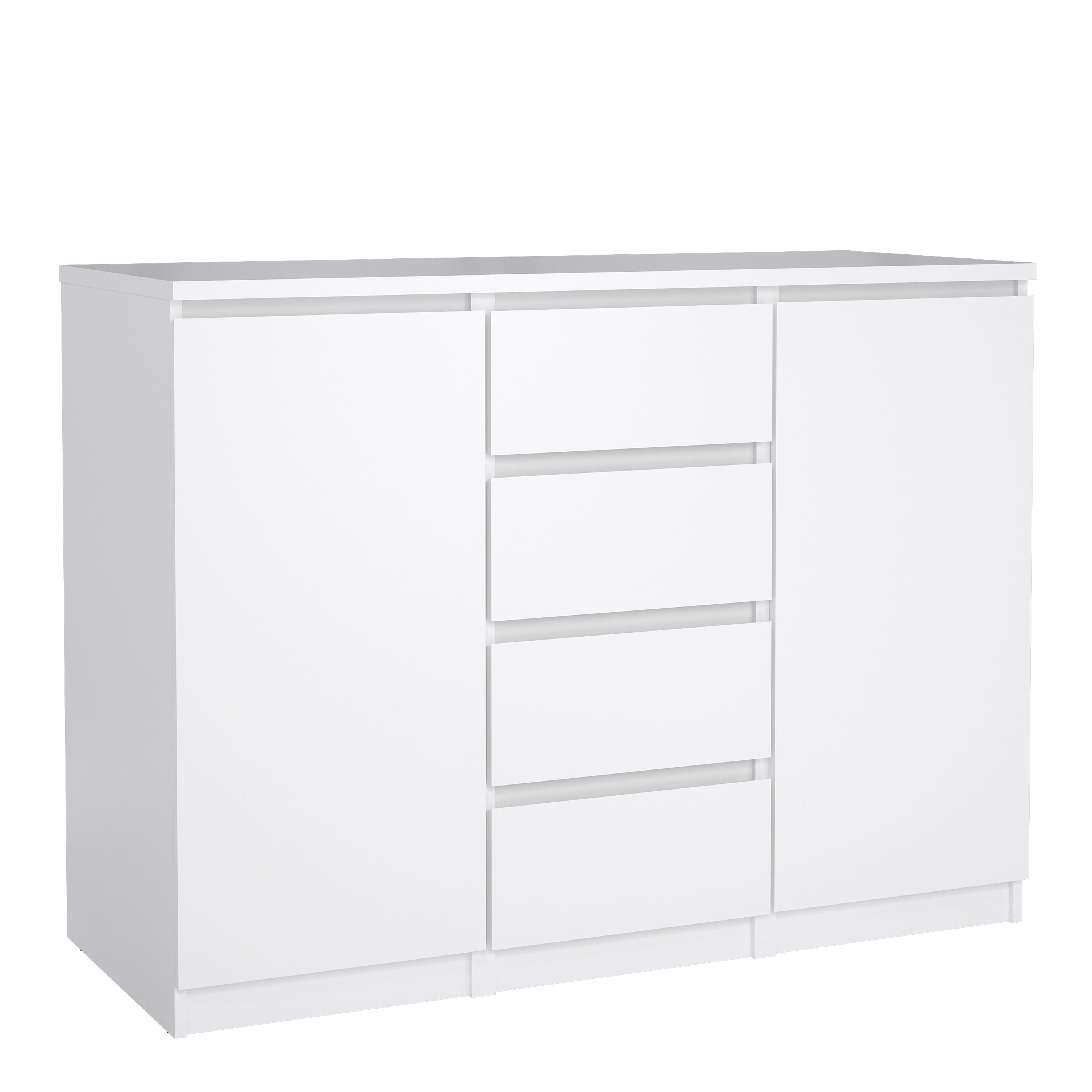 Naia Sideboard - 4 Drawers 2 Doors in White High Gloss – FTG, view 6