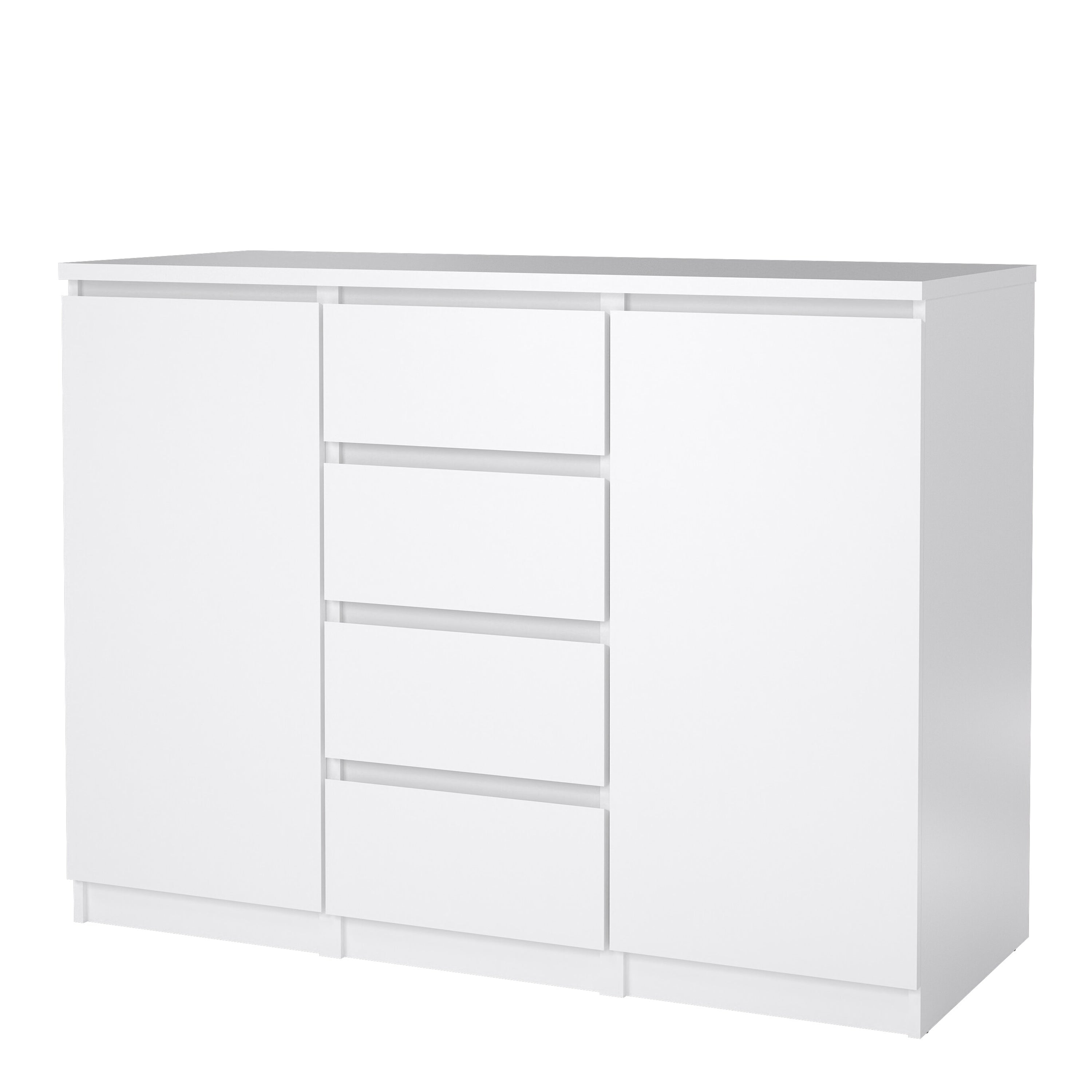 Naia Sideboard - 4 Drawers 2 Doors in White High Gloss – FTG, view 8