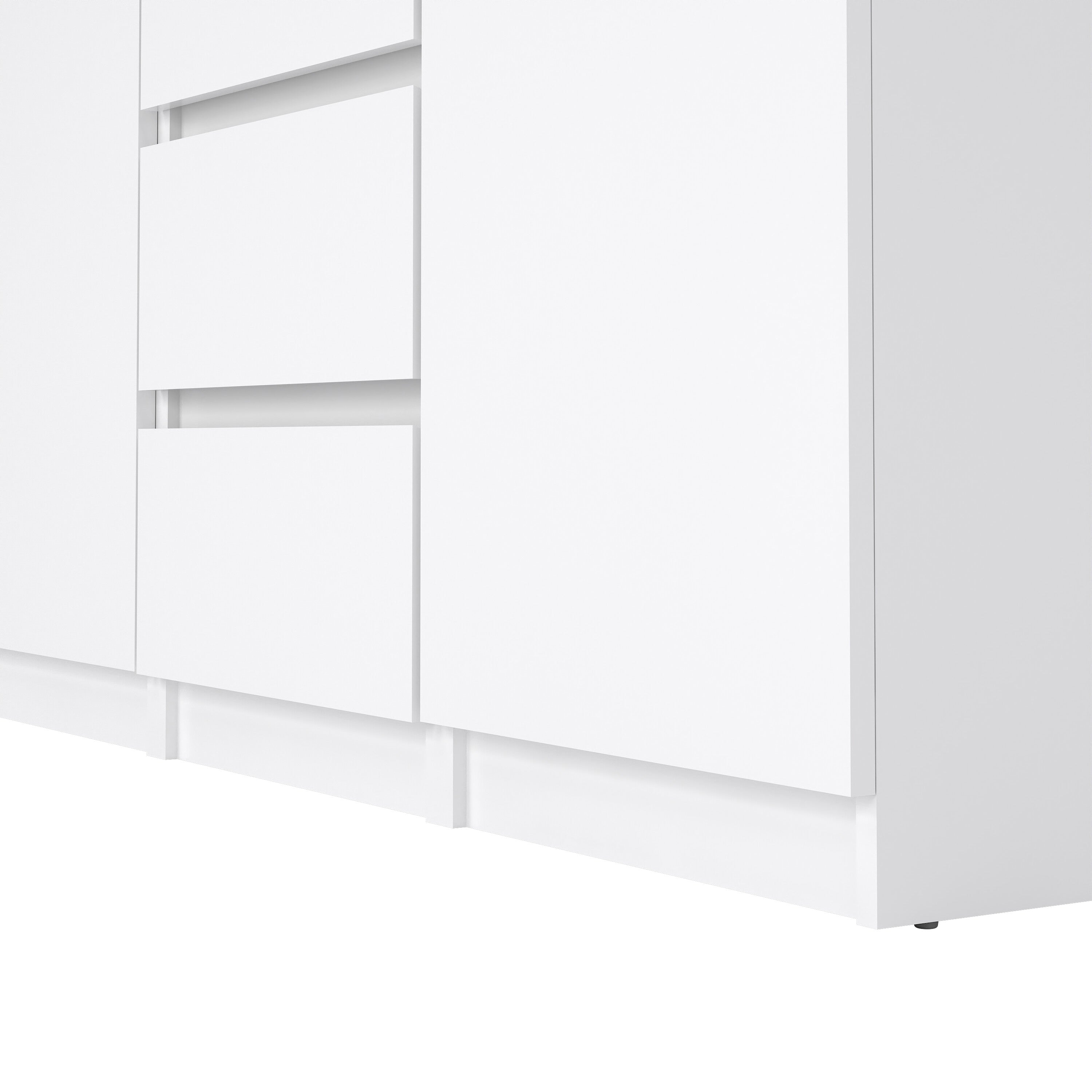 Naia Sideboard - 4 Drawers 2 Doors in White High Gloss – FTG, view 2