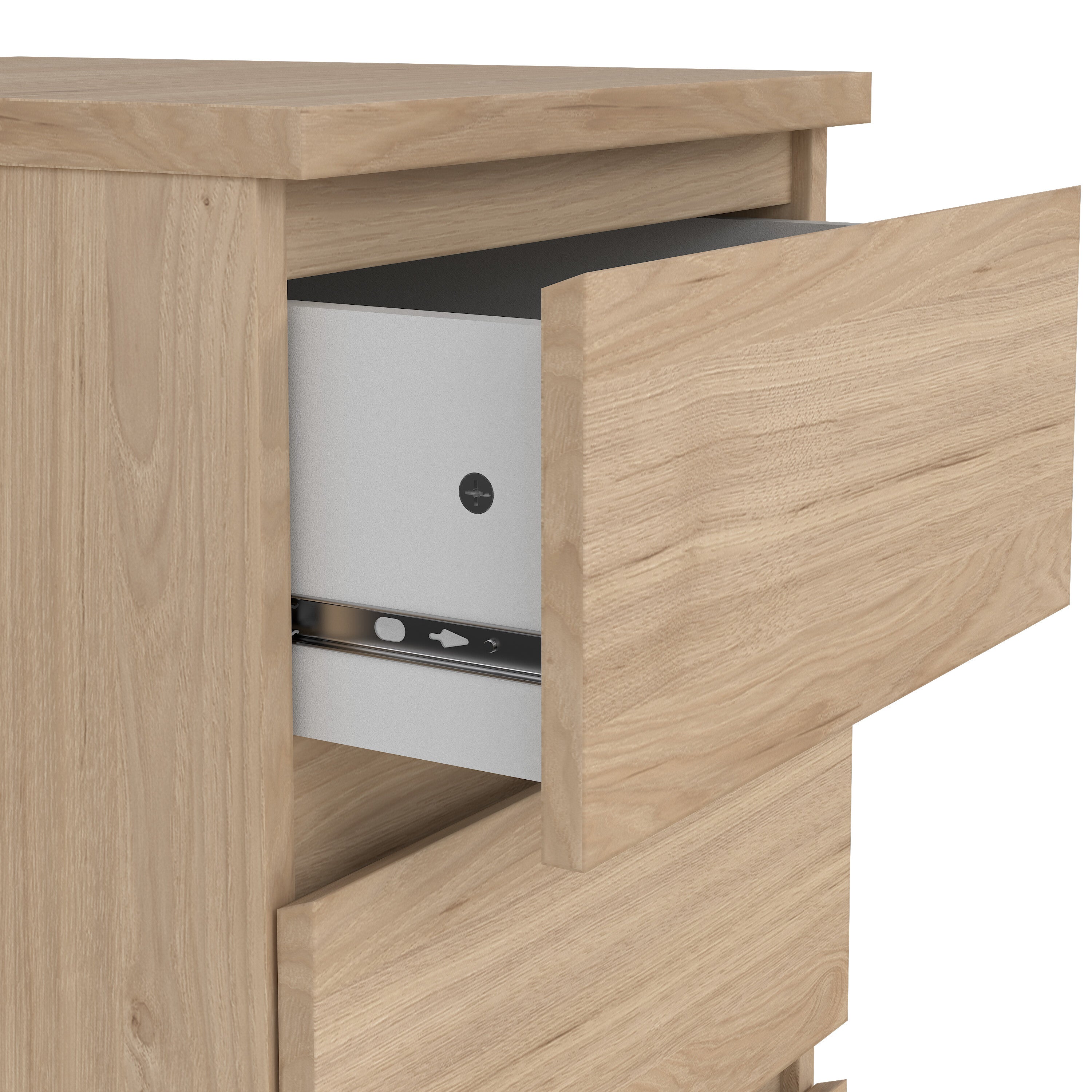 Naia Bedside 3 Drawers in Jackson Hickory Oak – FTG, view 6