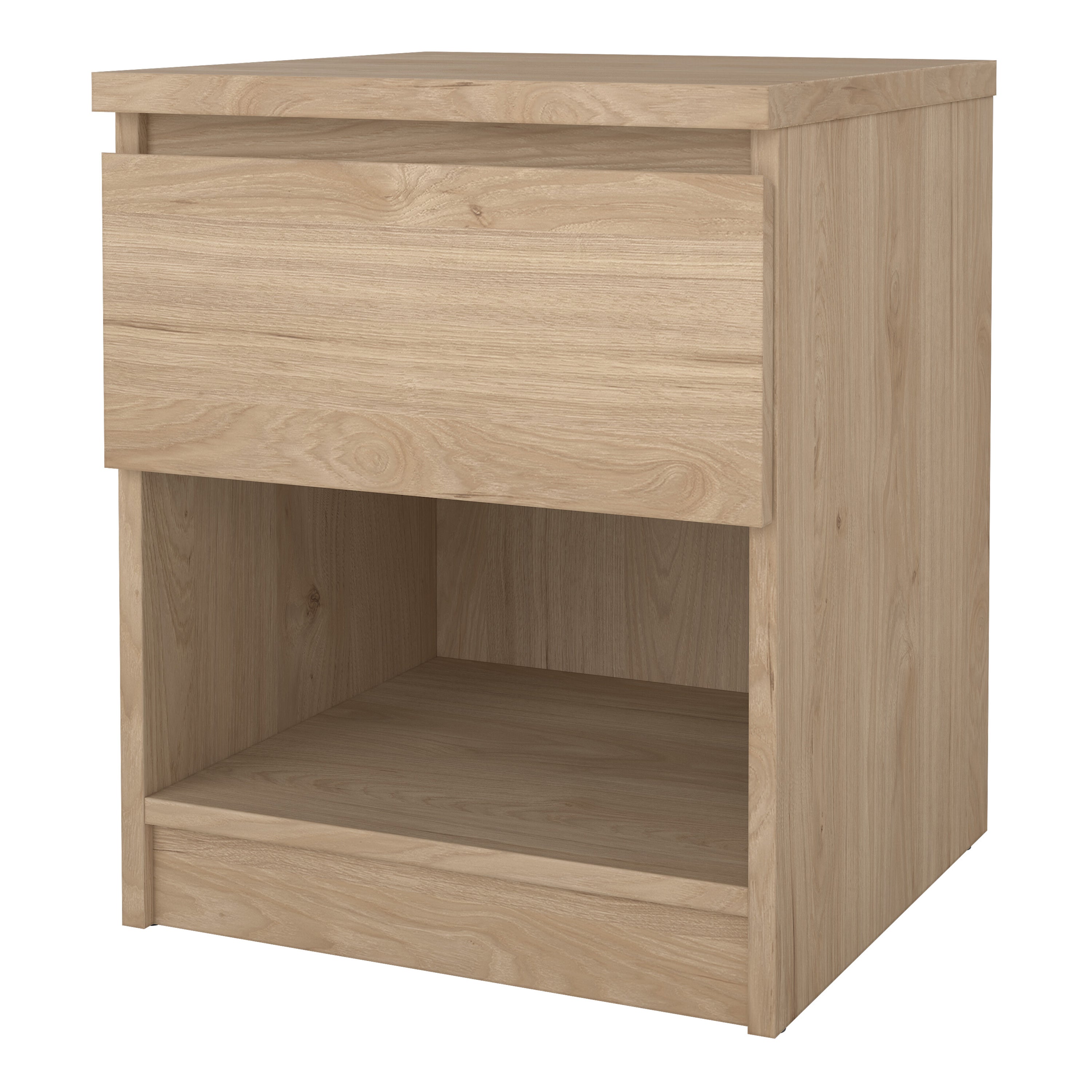Naia Bedside 1 Drawer 1 Shelf in Jackson Hickory Oak – FTG, view 3