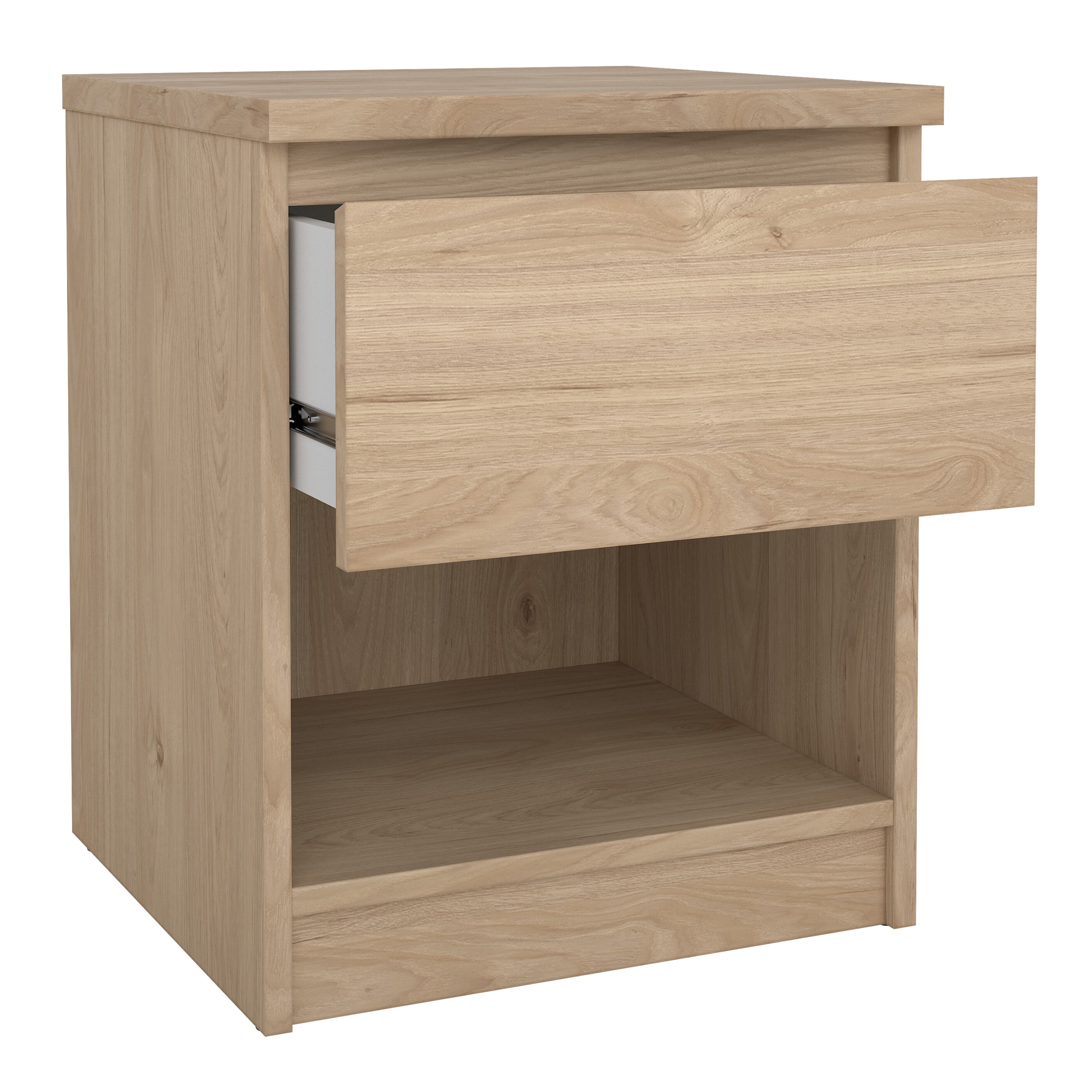 Naia Bedside 1 Drawer 1 Shelf in Jackson Hickory Oak – FTG, view 4