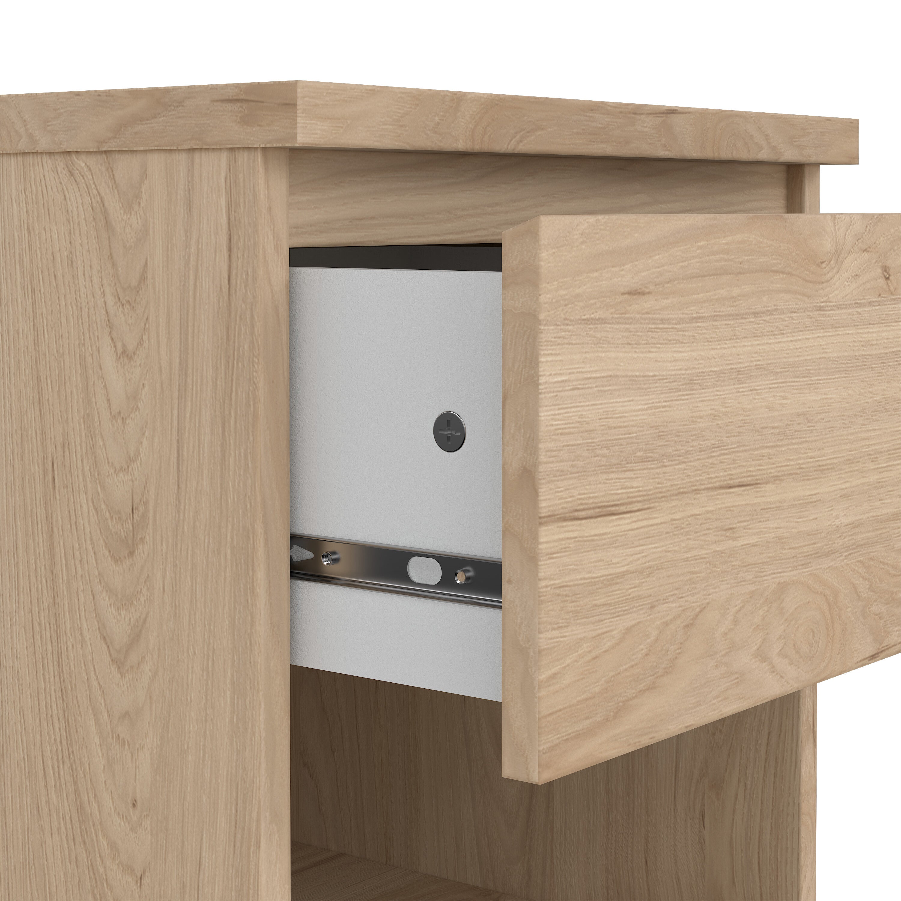 Naia Bedside 1 Drawer 1 Shelf in Jackson Hickory Oak – FTG, view 7