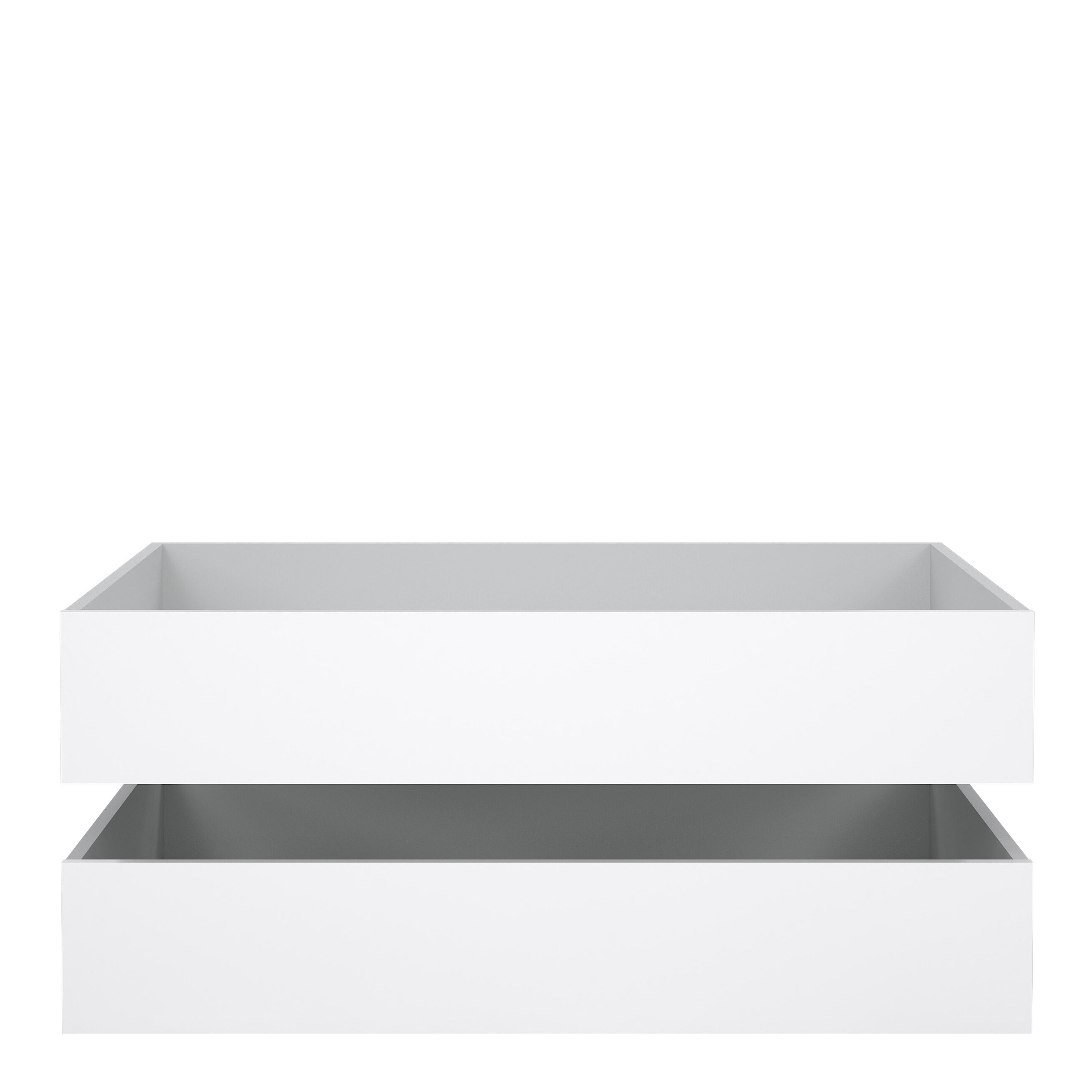 Naia Set of 2 Underbed Drawers (for Single or Double Beds) in White High Gloss – FTG, view 2