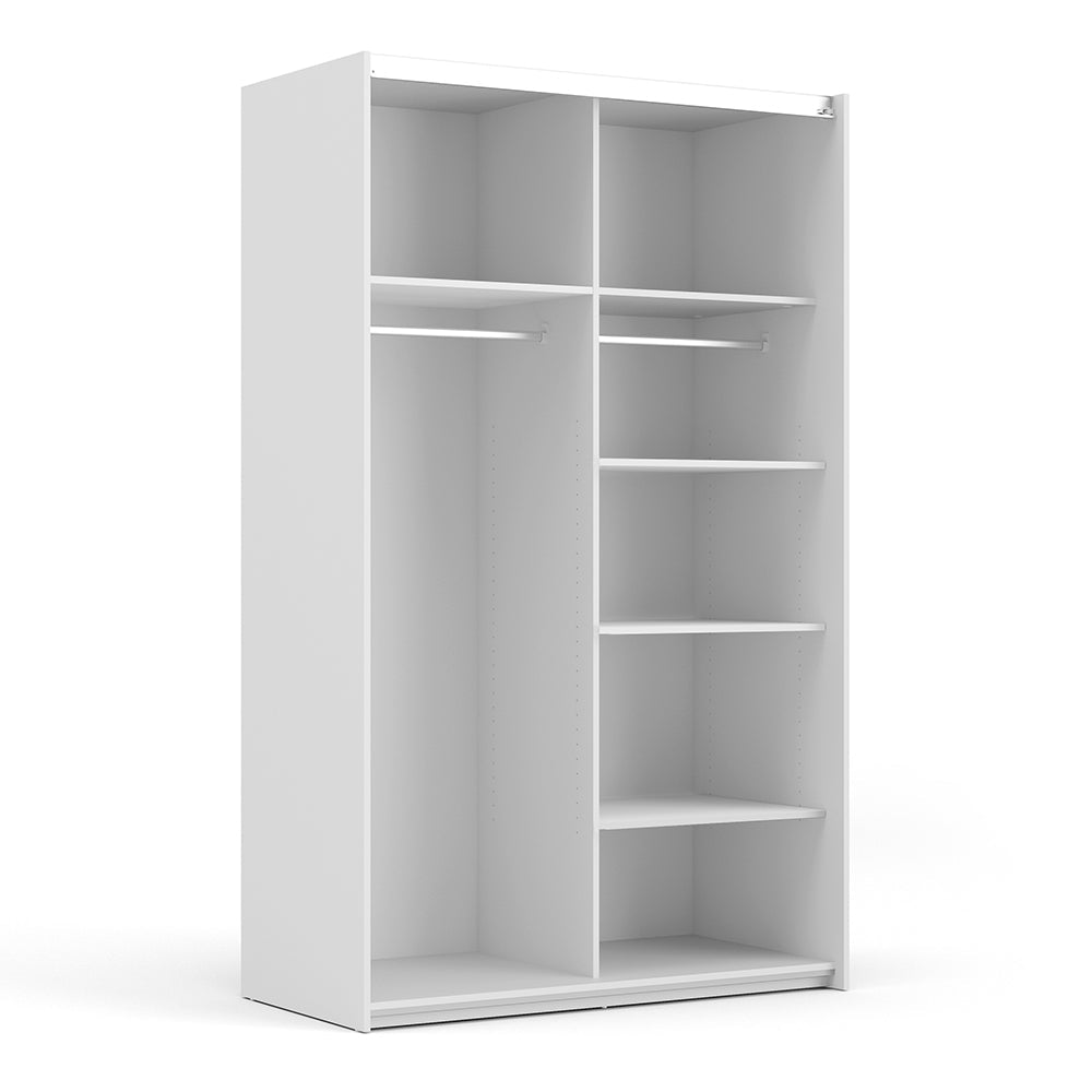 Verona Set of Shelves Narrow (for 120cm Wardrobe) in White – FTG, view 2