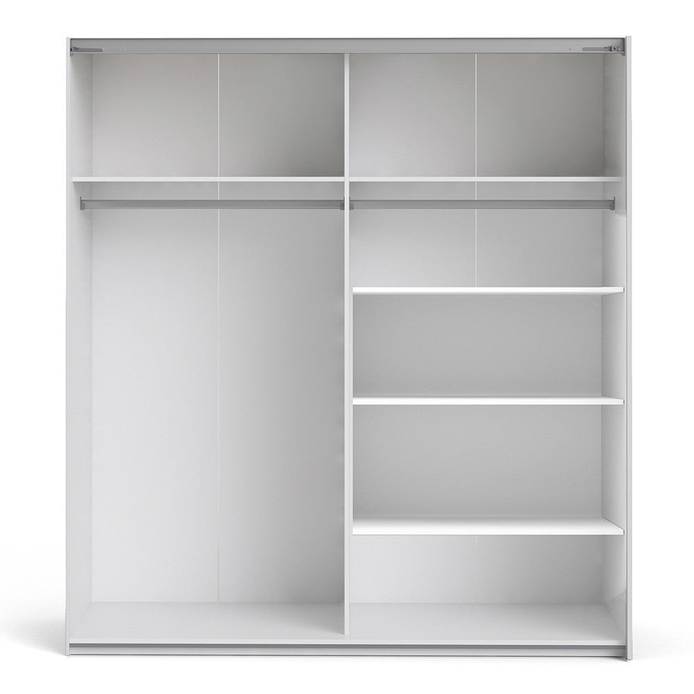 Verona Set of Shelves - Wide (for 180cm Wardrobe) in White – FTG, view 2