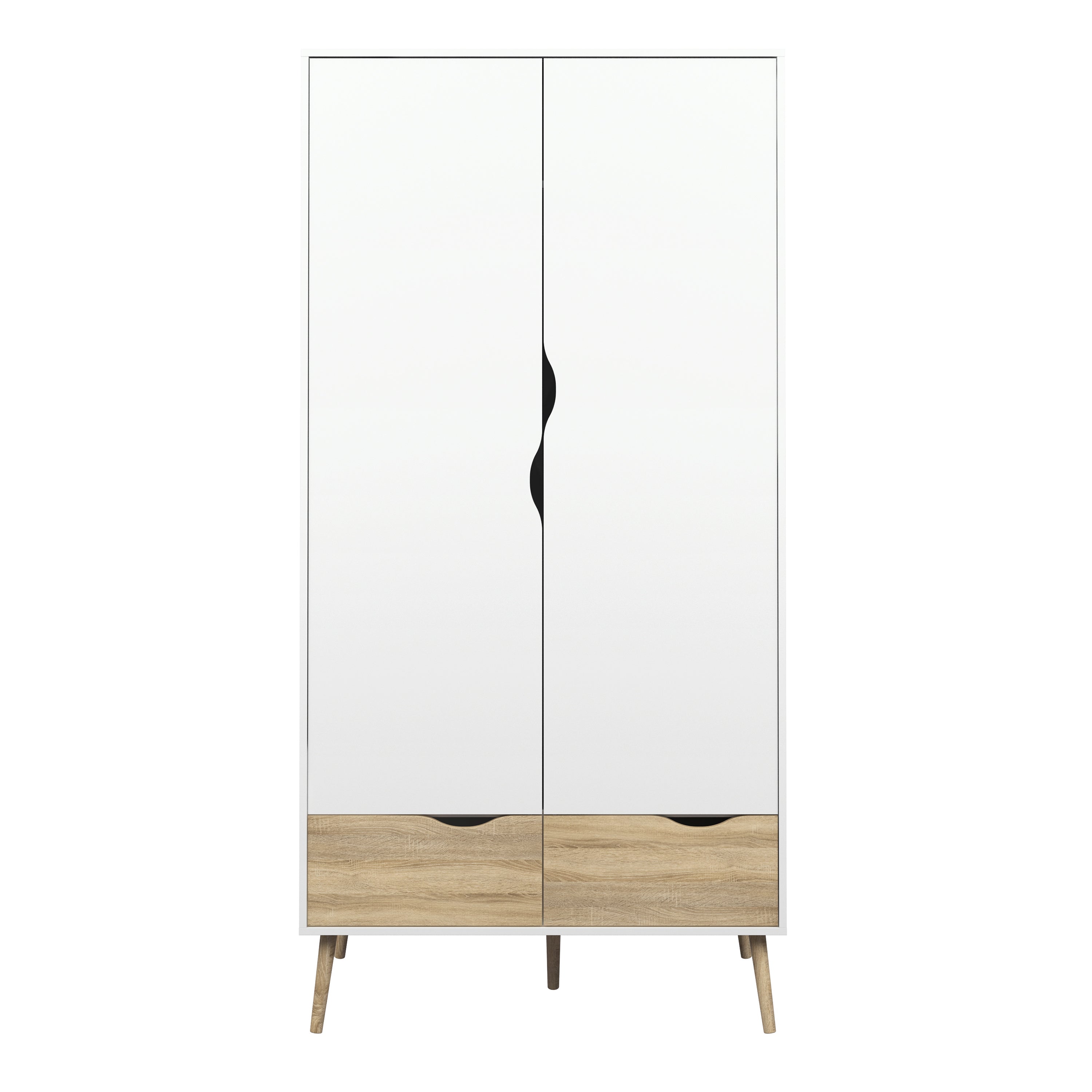 Oslo 4 Piece Bedroom Set White & Oak – FTG, view 8