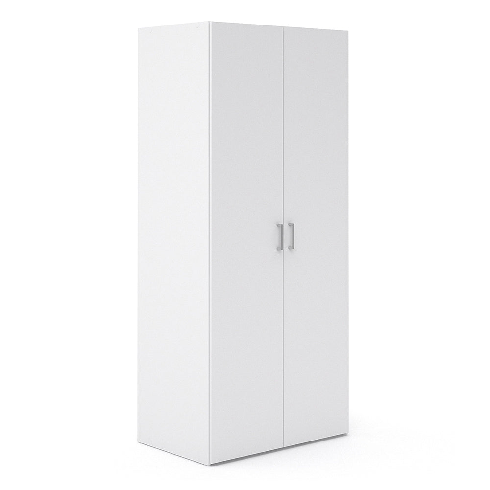 Space Package - Bedside 1 Drawer + Chest of 3 Drawers + Wardrobe with 2 Doors in White – FTG, view 10