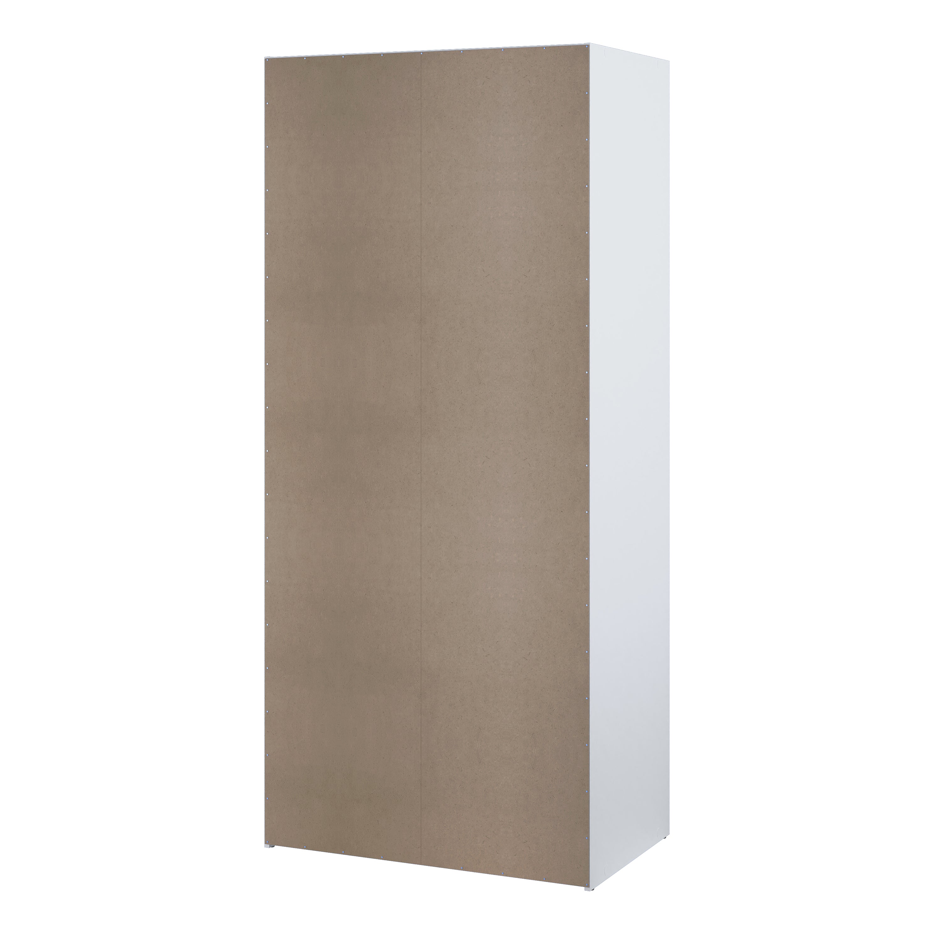 Space Wardrobe 2 Sliding Doors in White 1750 – FTG, view 4