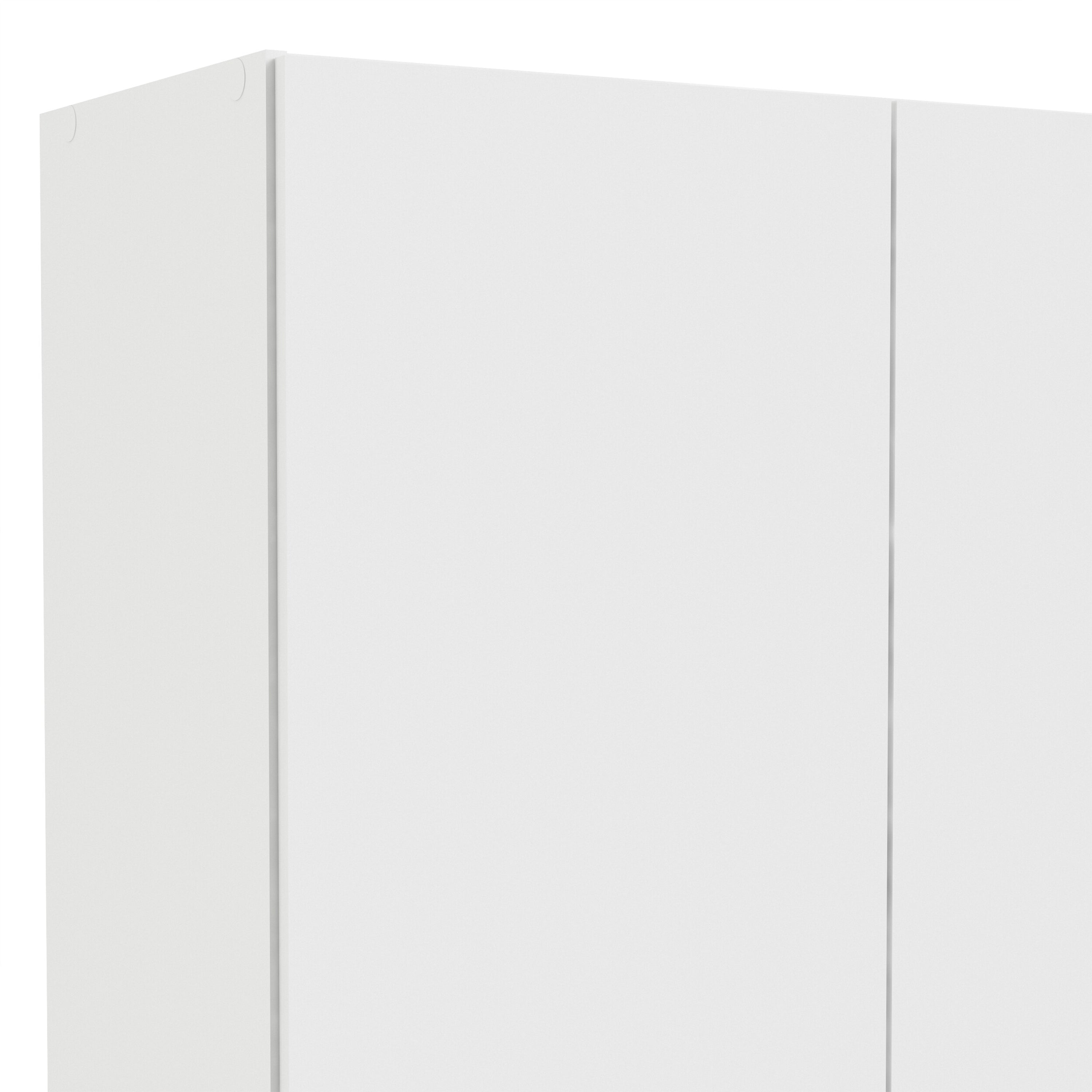 Space Wardrobe with 2 Doors + 1 Drawer in White 1750 – FTG, view 9