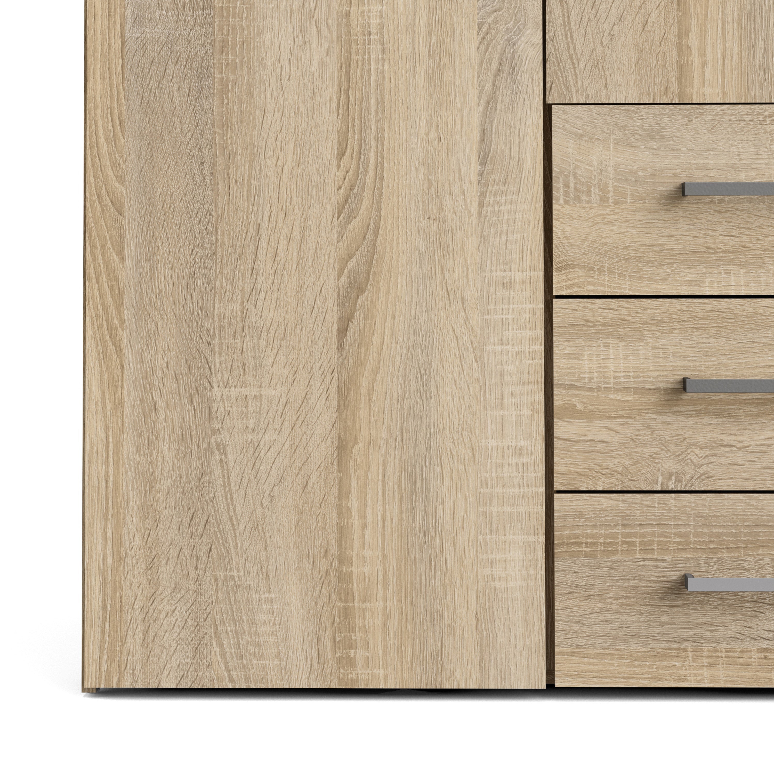 Space Wardrobe 4 Doors 3 Drawers in Oak 2000 – FTG, view 8