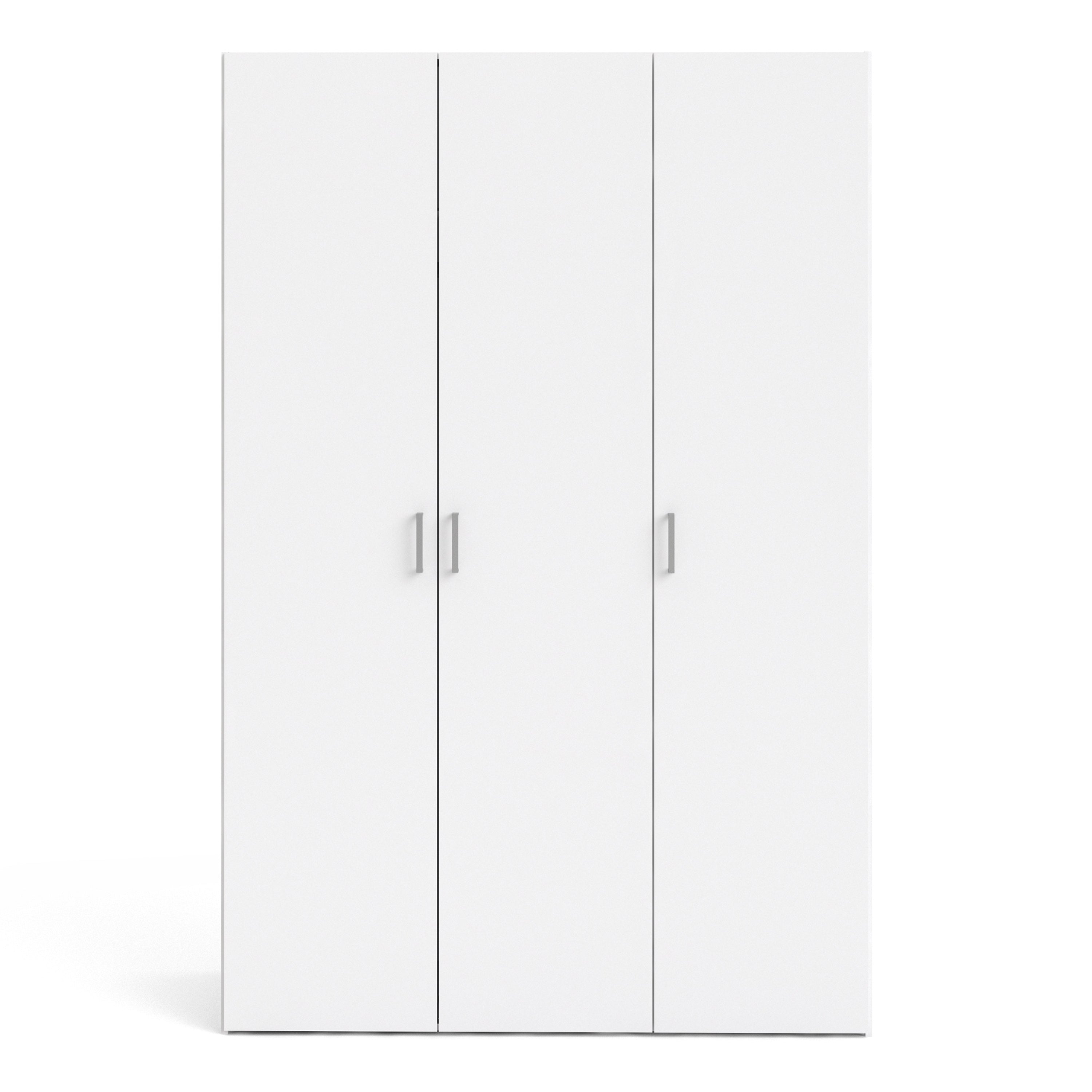 Space Wardrobe 3 Doors White 1750 – FTG, view 2