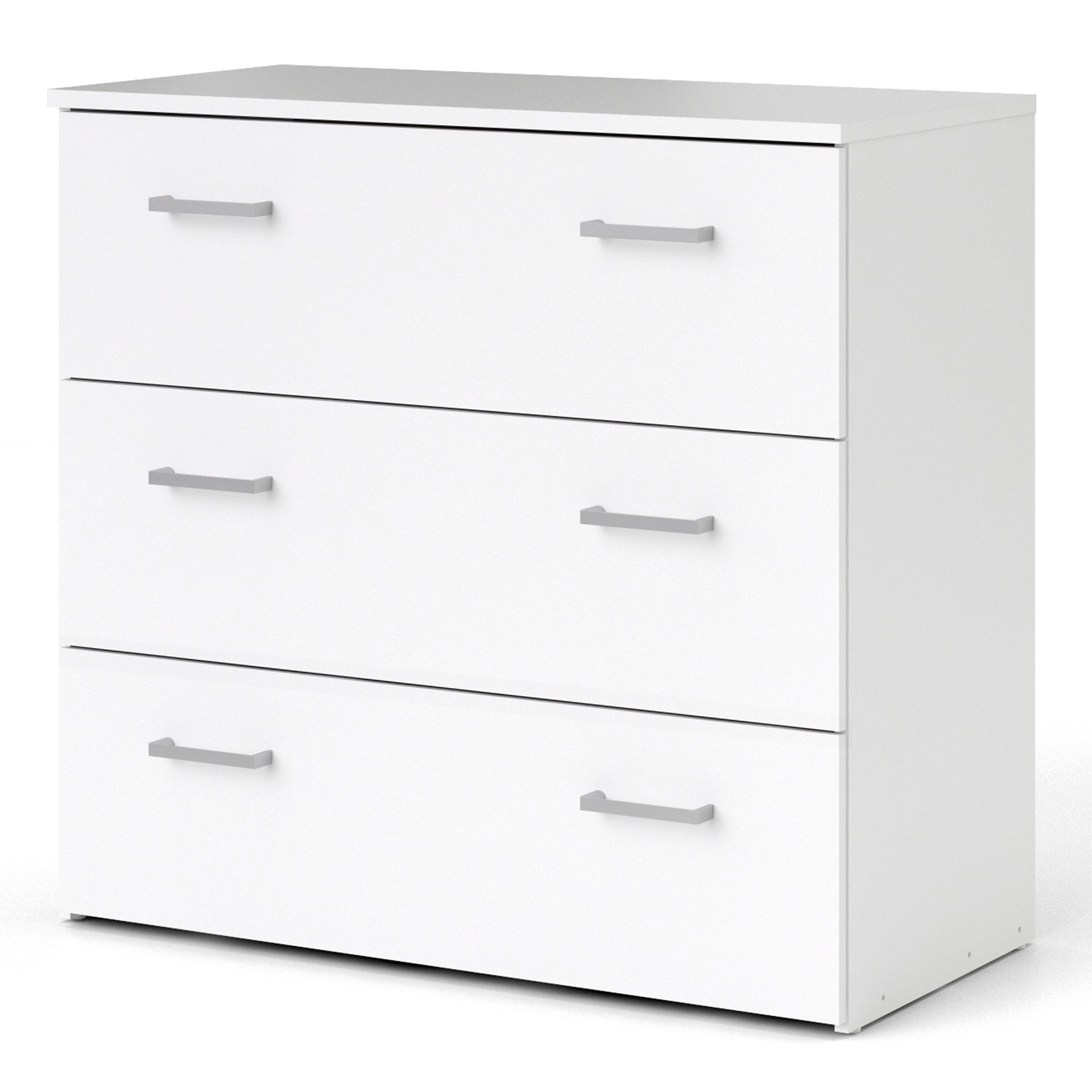 Space Chest of 3 Drawers in White – FTG, view 3
