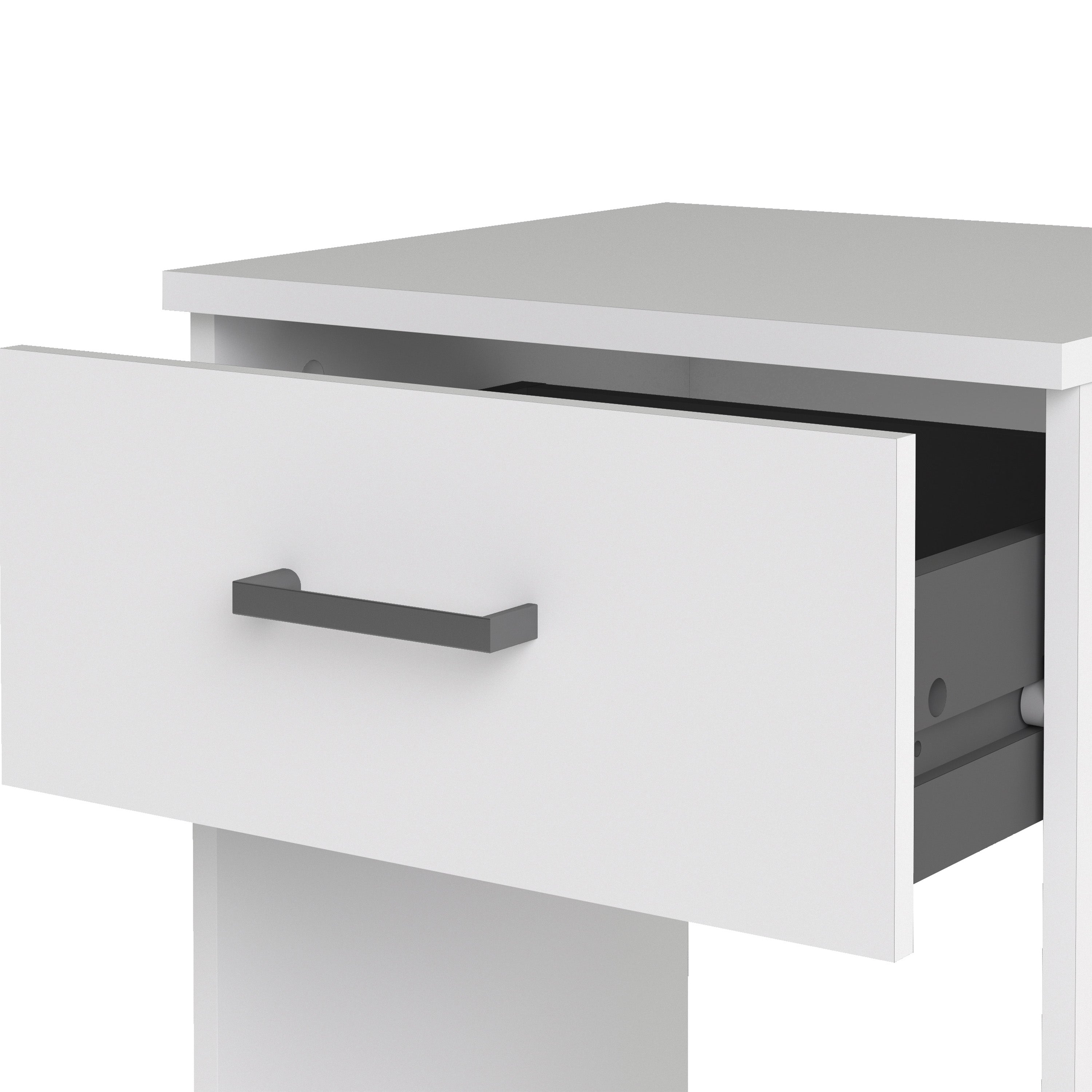 Space Bedside 1 Drawer in White – FTG, view 11