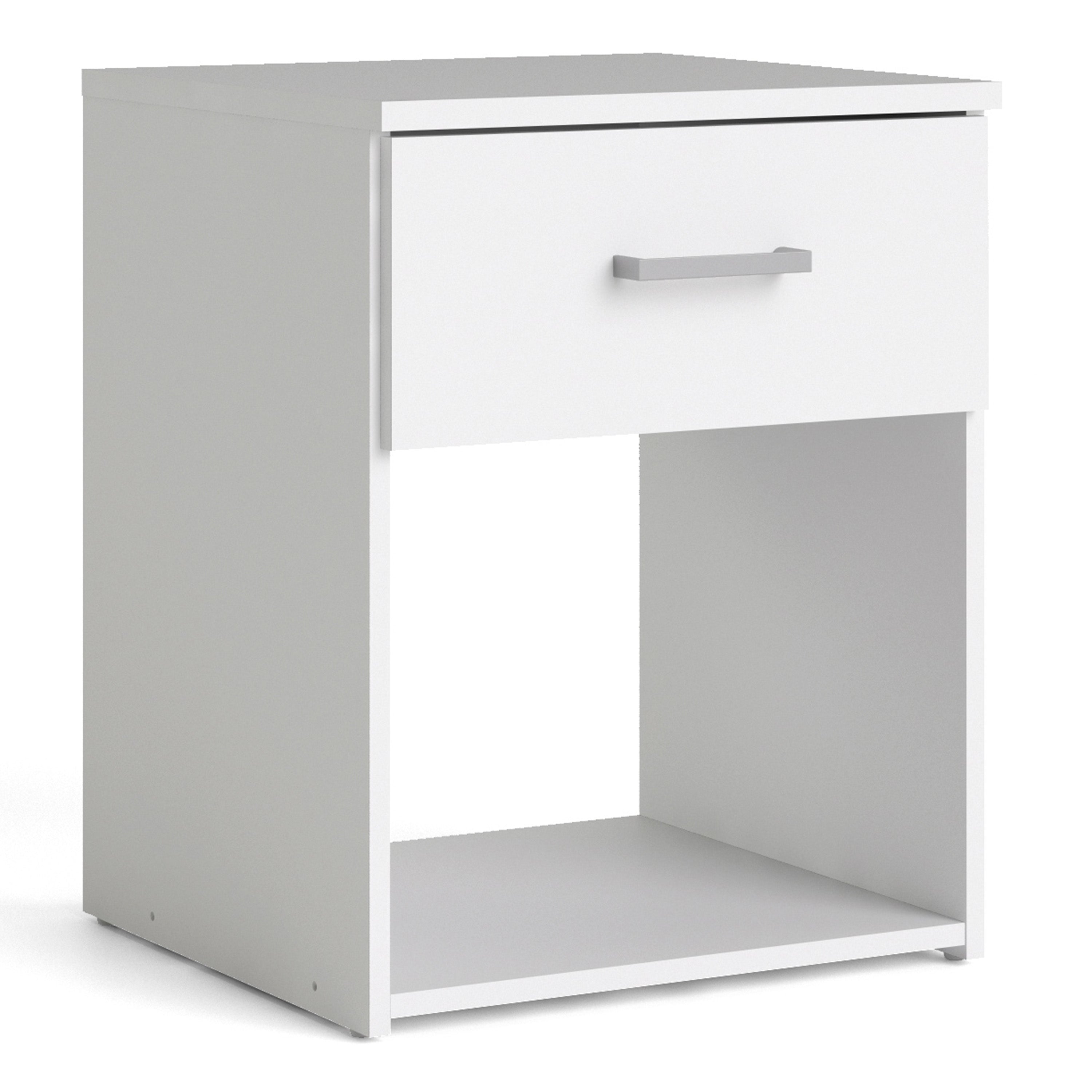 Space Bedside 1 Drawer in White – FTG