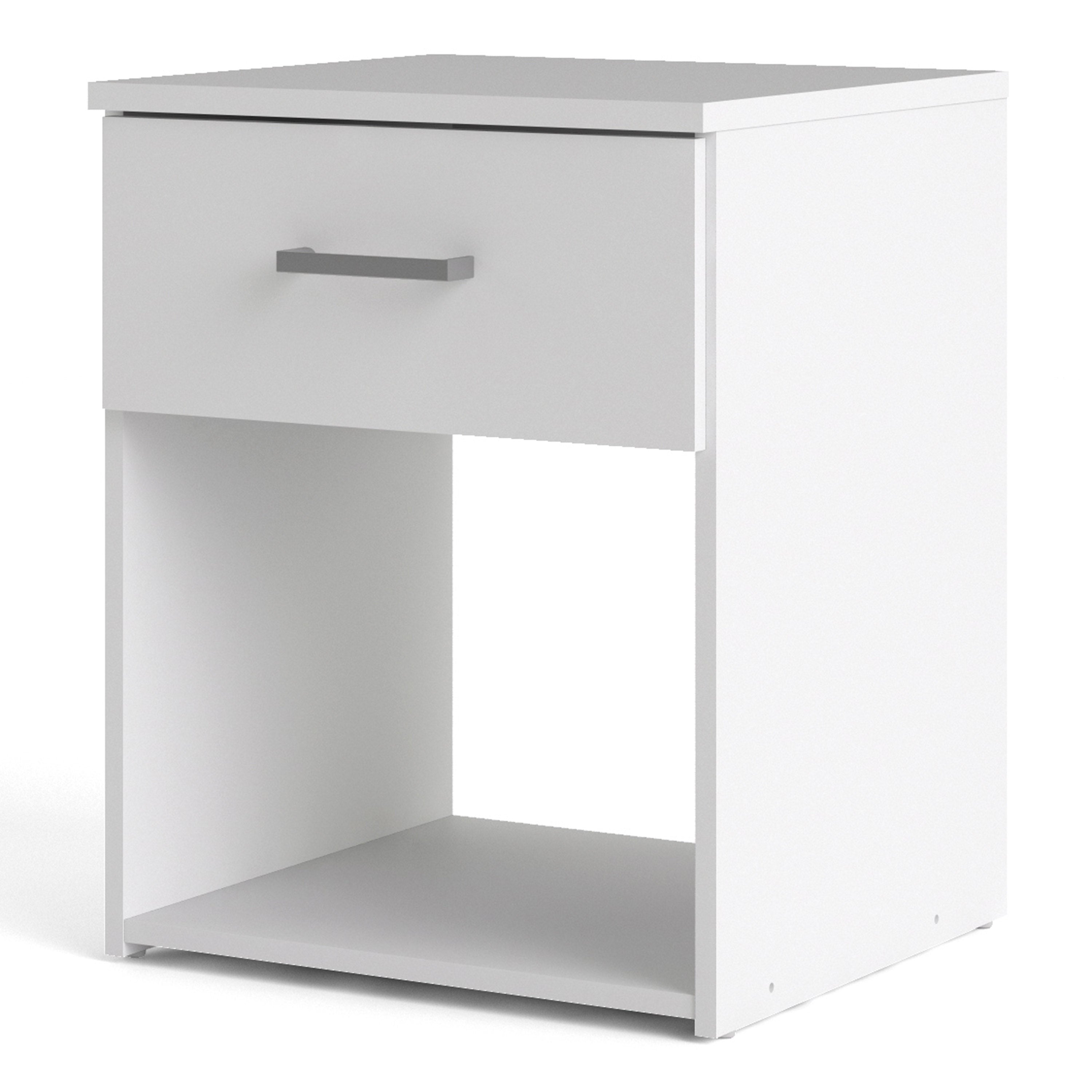 Space Bedside 1 Drawer in White – FTG, view 3